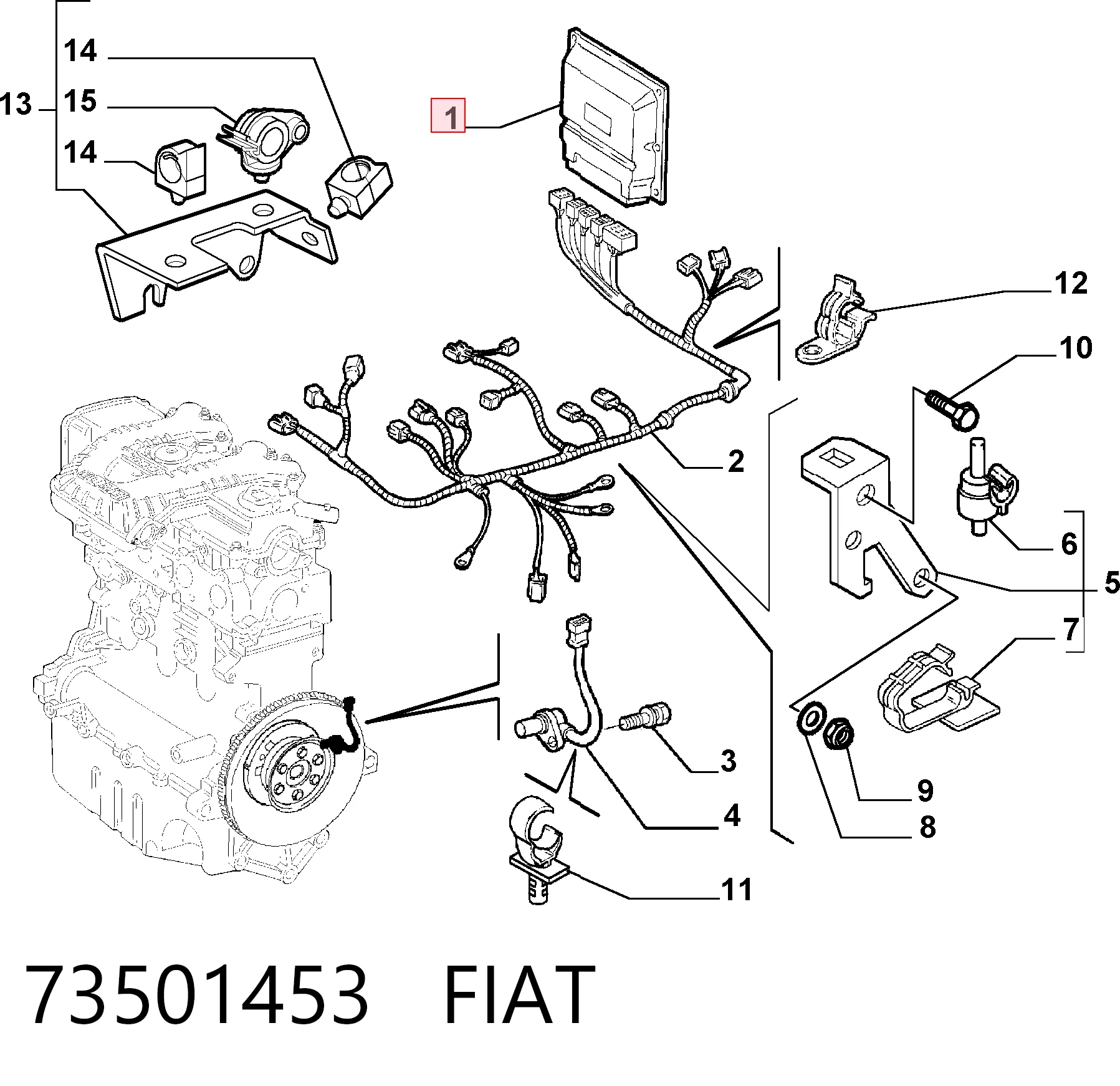 73501453 Fiat/Alfa/Lancia