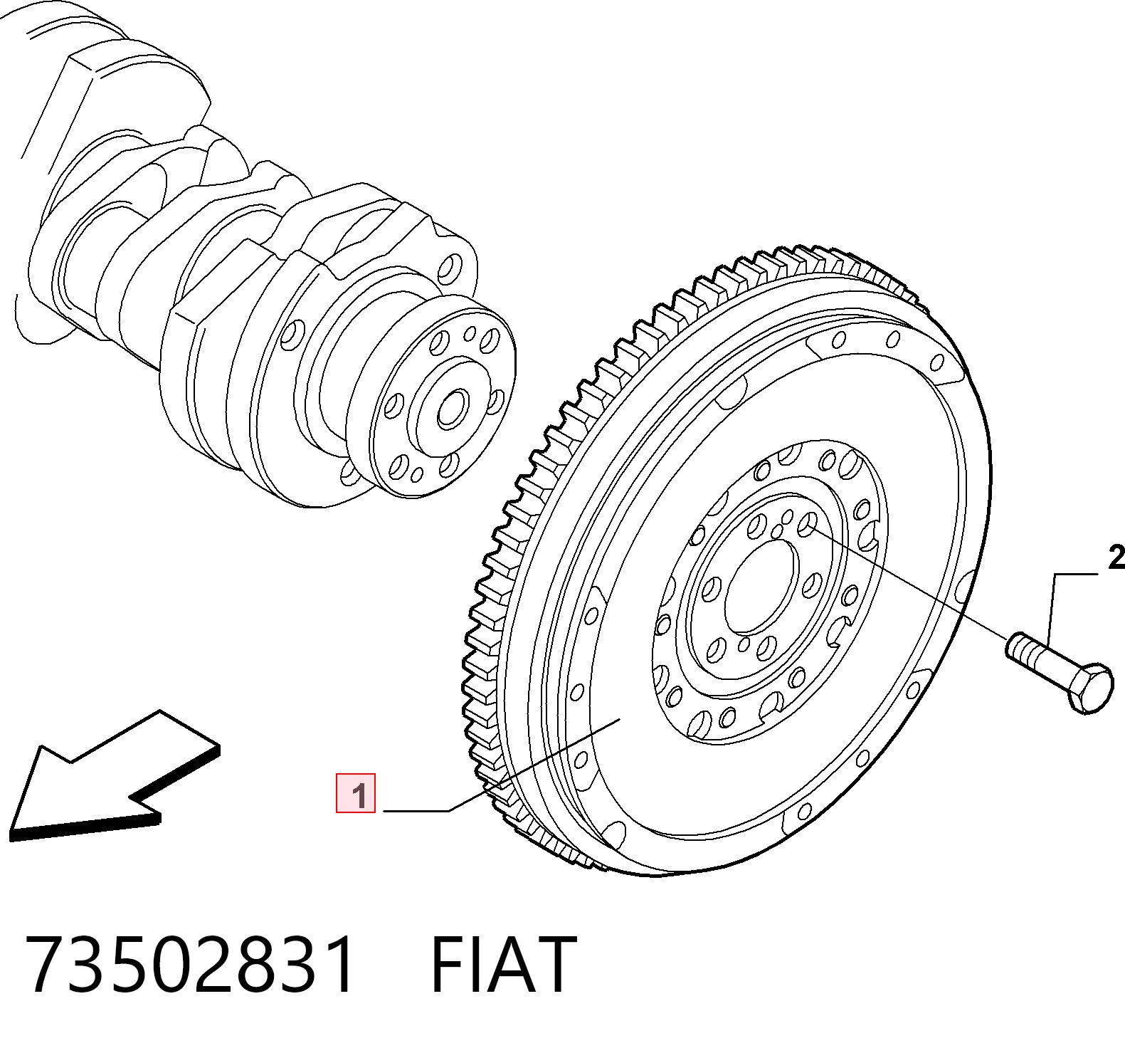  Volante motor Alfa Romeo 146 