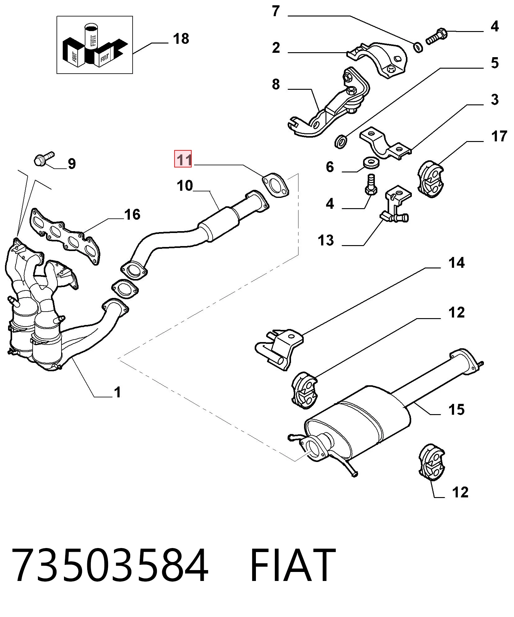 Comprar Junta de tubo de escape Alfa Romeo 147  937 a bajo precio