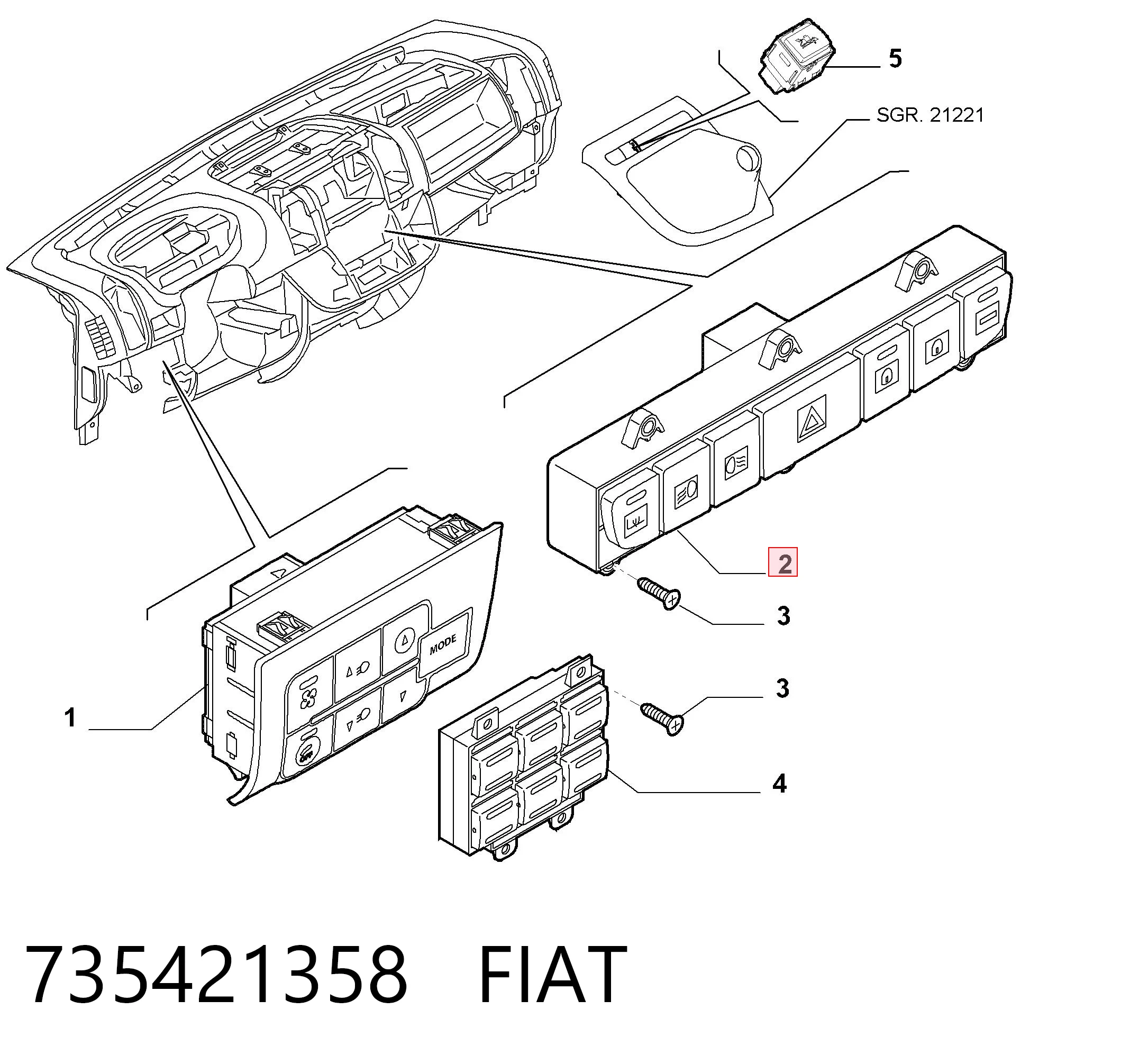735421358 Fiat/Alfa/Lancia