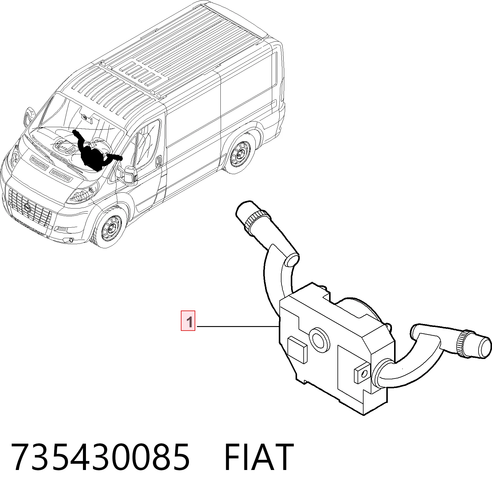 Conmutador de la columna de dirección Fiat Ducato III (250)