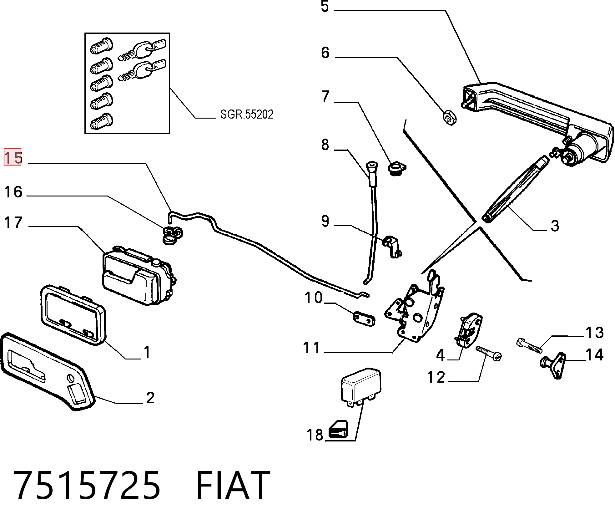 7515725 Fiat/Alfa/Lancia