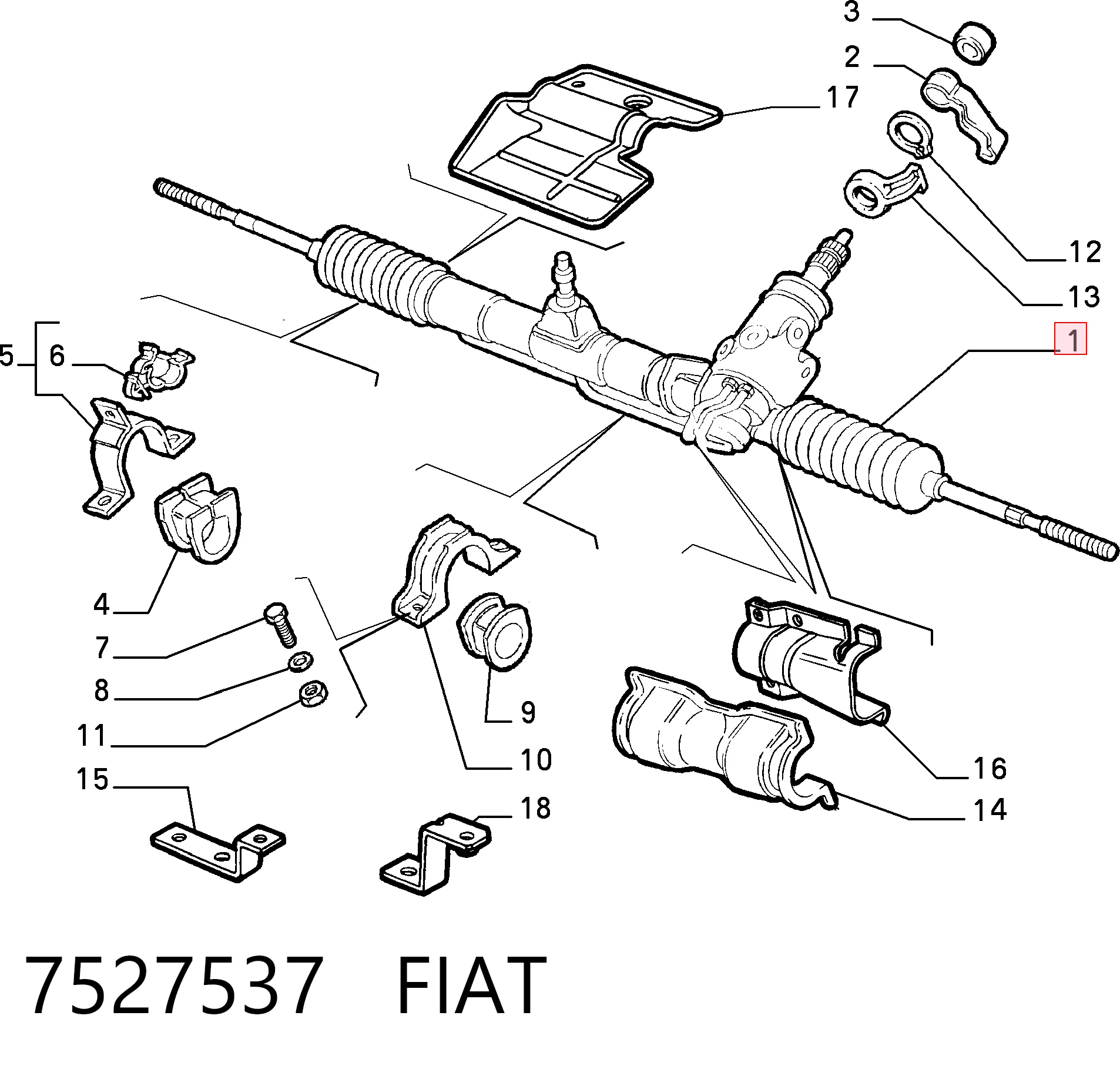 Comprar Cremallera de dirección Fiat Fiorino  146 Uno a bajo precio