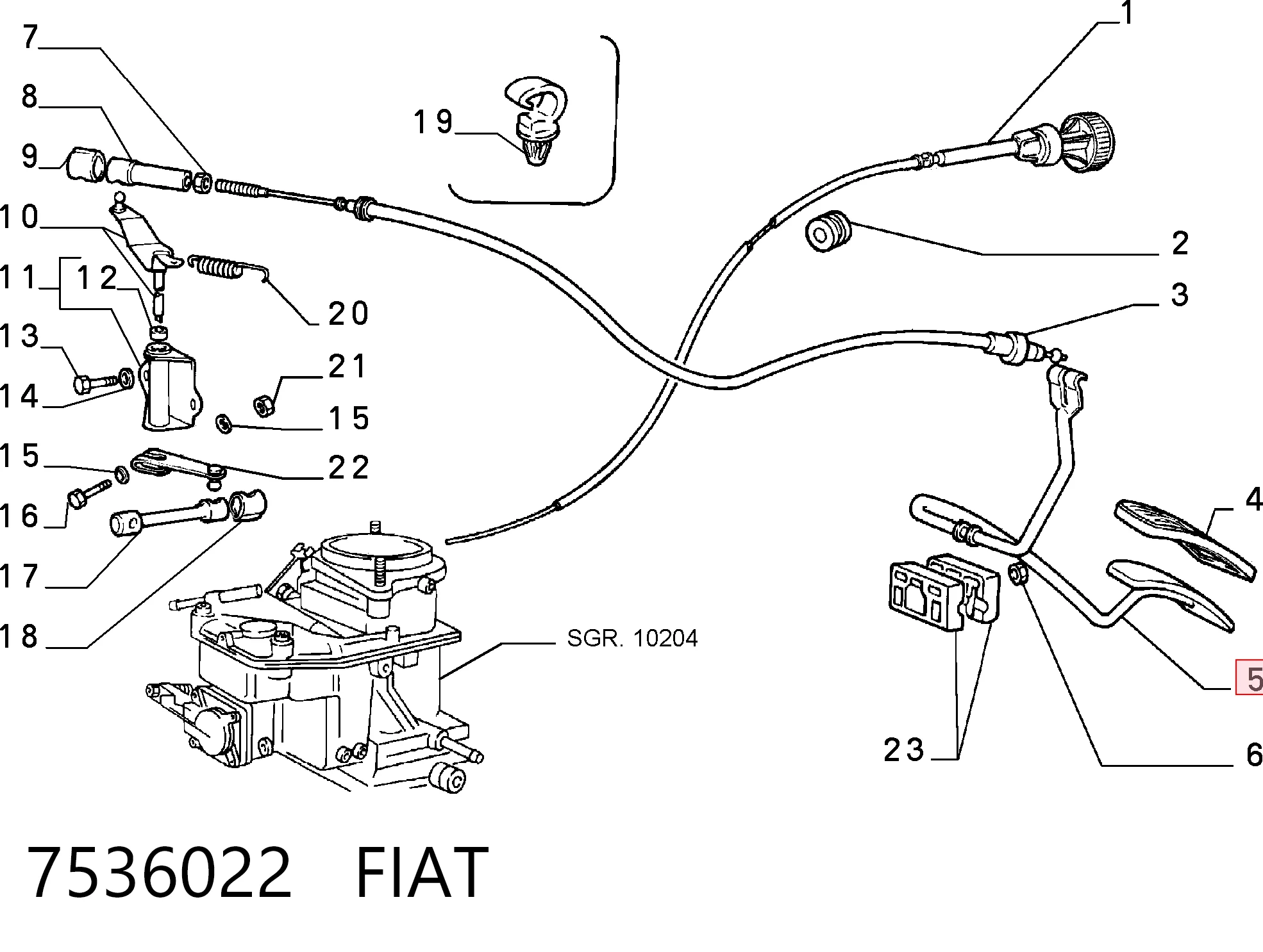 Comprar Pedal del acelerador Fiat Fiorino  146 Uno a bajo precio