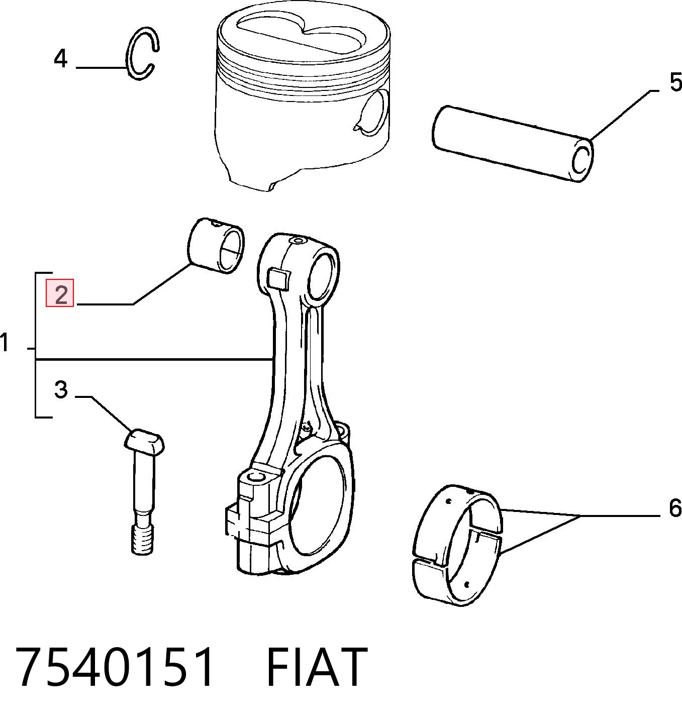 7540151 Fiat/Alfa/Lancia