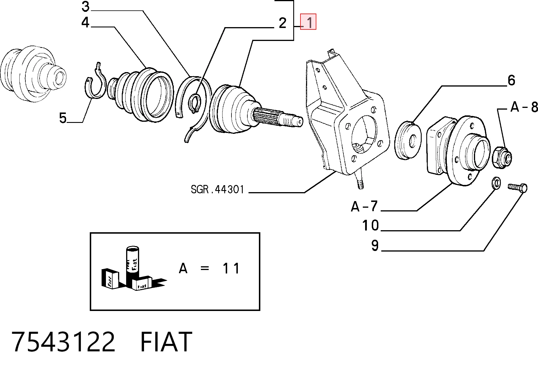 Junta homocinética exterior delantera Fiat Panda I desde 28,80 €