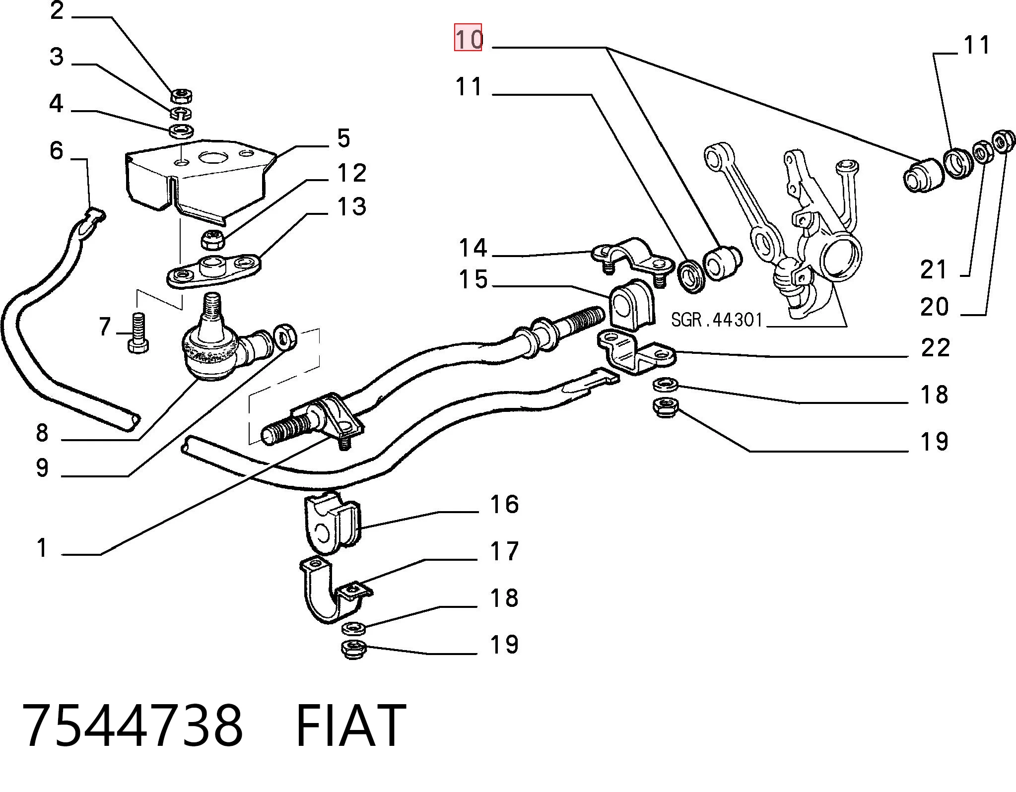 7544738 Fiat/Alfa/Lancia