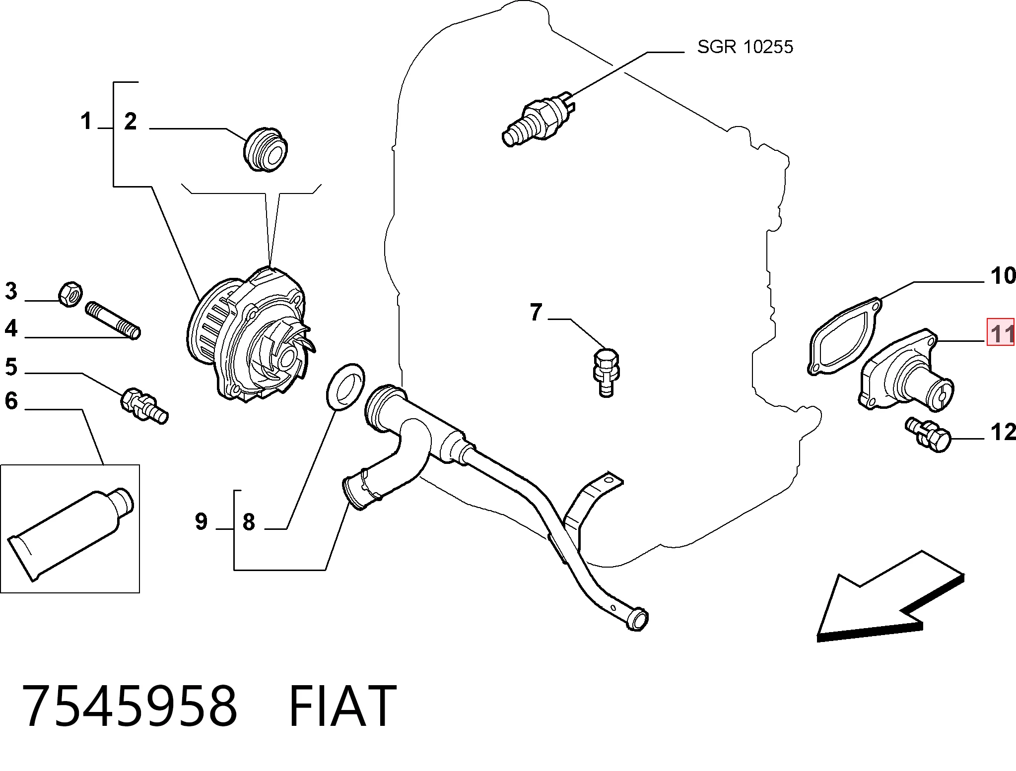 Termostato refrigerante Fiat Uno  desde 13,34 €