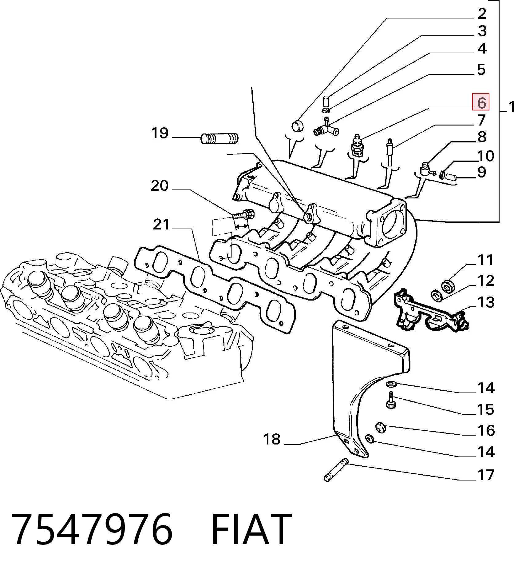 Sensor de temperatura de mezcla de aire Tipo  hatchback (1987-1996) original desde 14,86 €