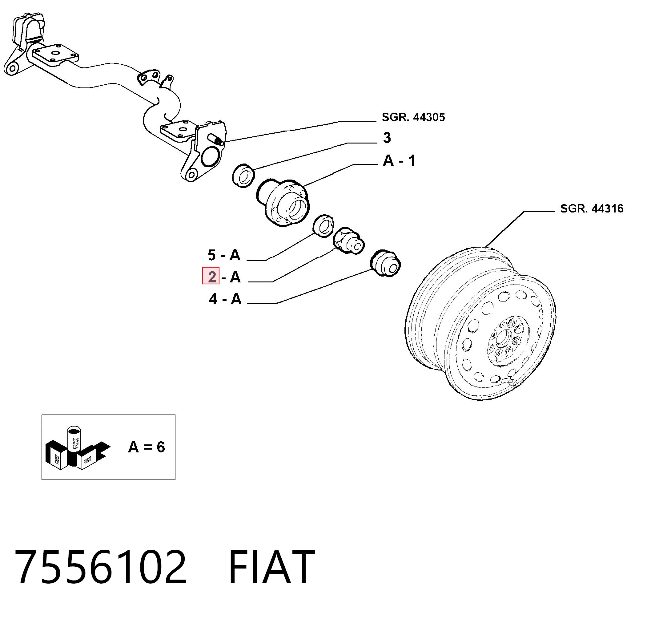 7556102 Fiat/Alfa/Lancia