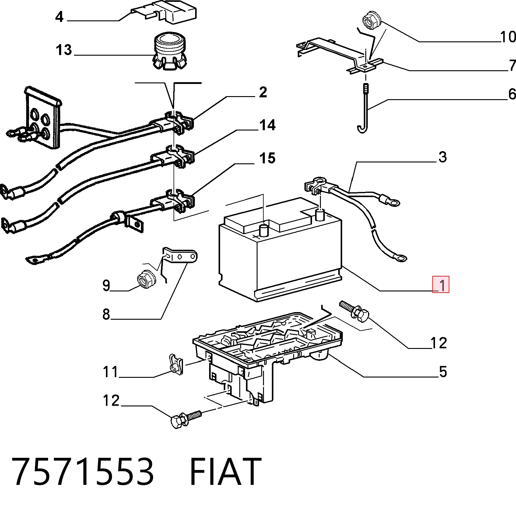 7571553 Fiat/Alfa/Lancia