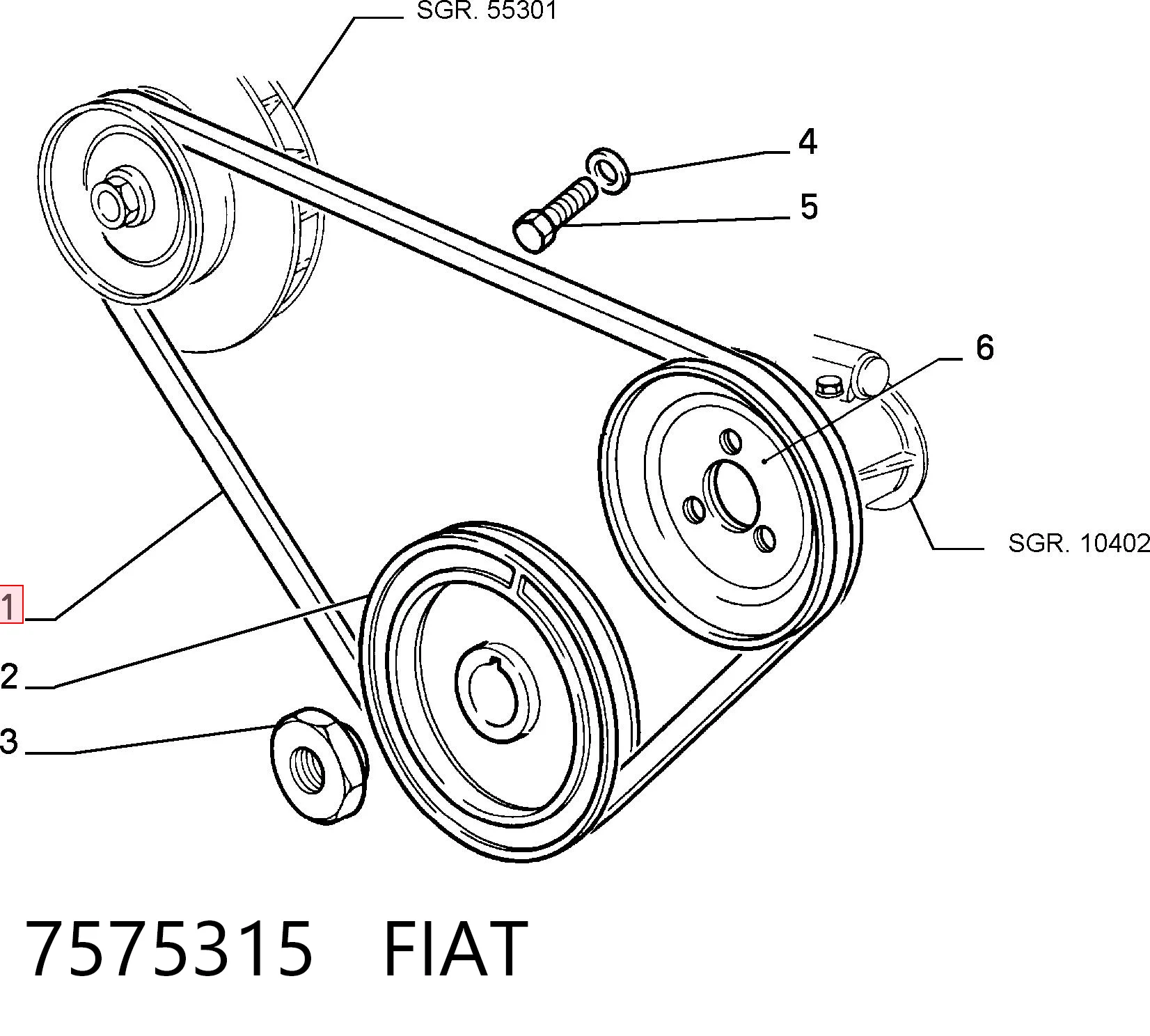7575315 Fiat/Alfa/Lancia
