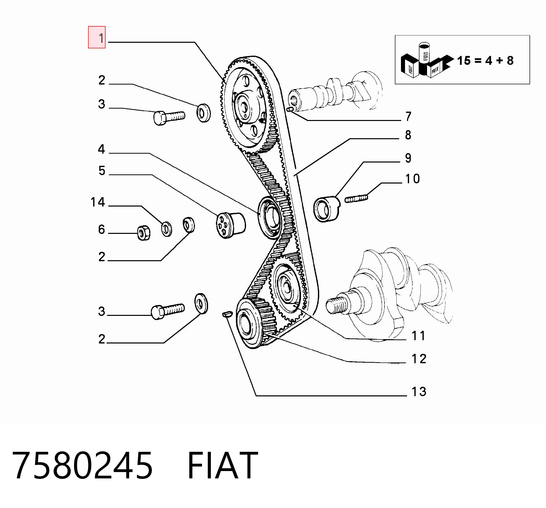 7580245 Fiat/Alfa/Lancia