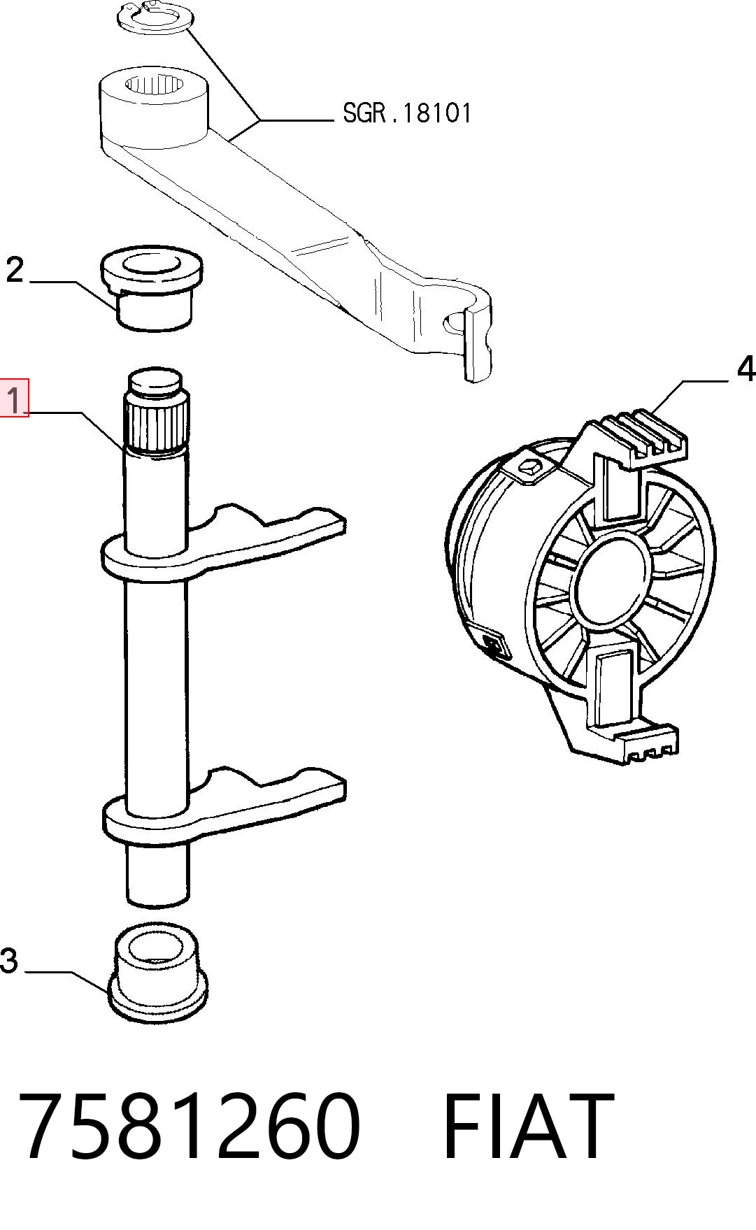Comprar Horquilla de embrague Fiat Fiorino  146 Uno