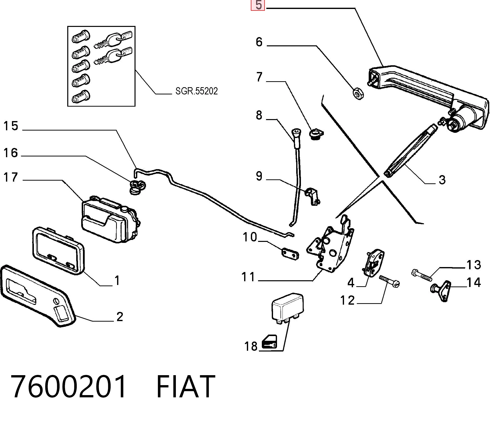 7600201 Fiat/Alfa/Lancia