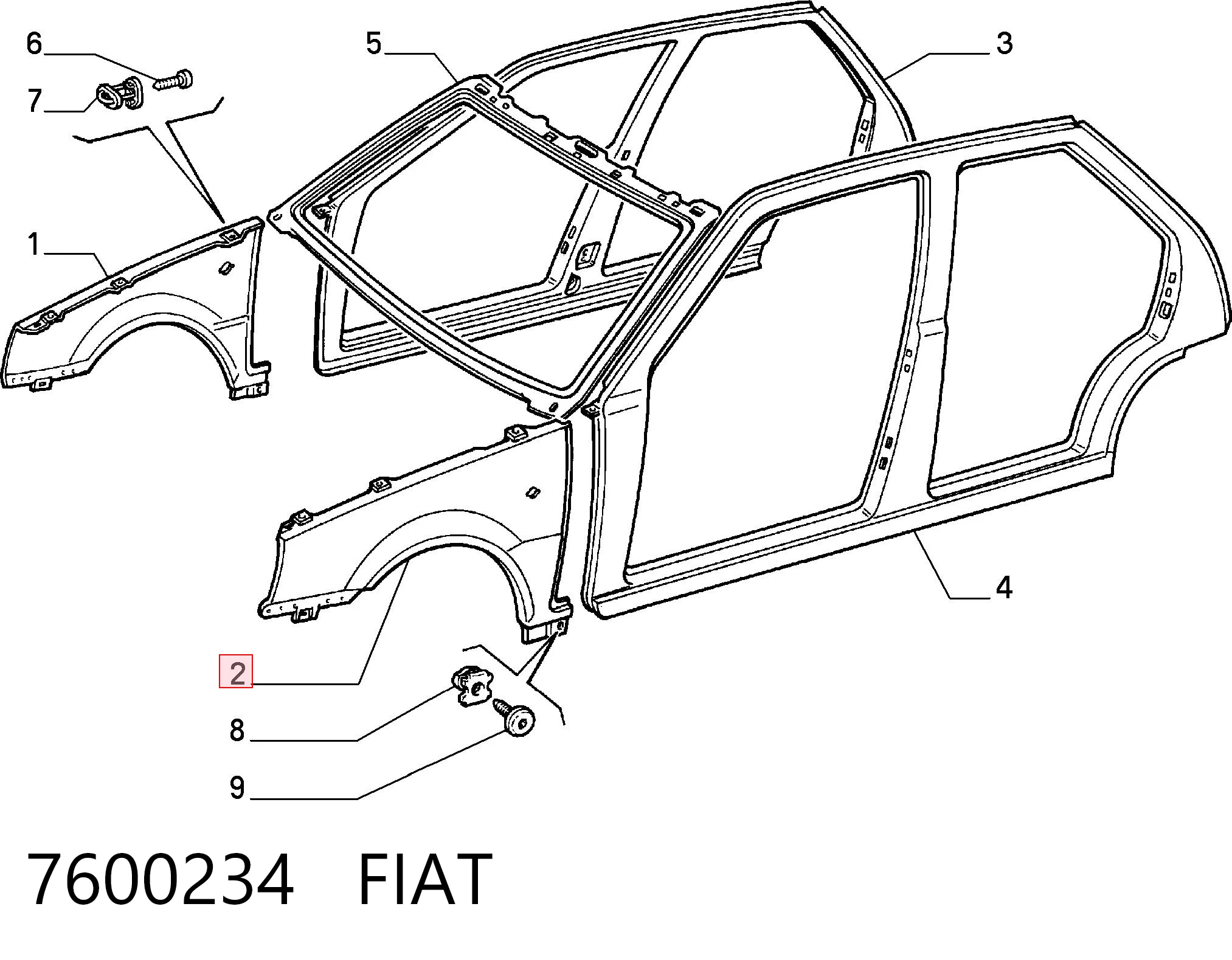 7600234 Fiat/Alfa/Lancia