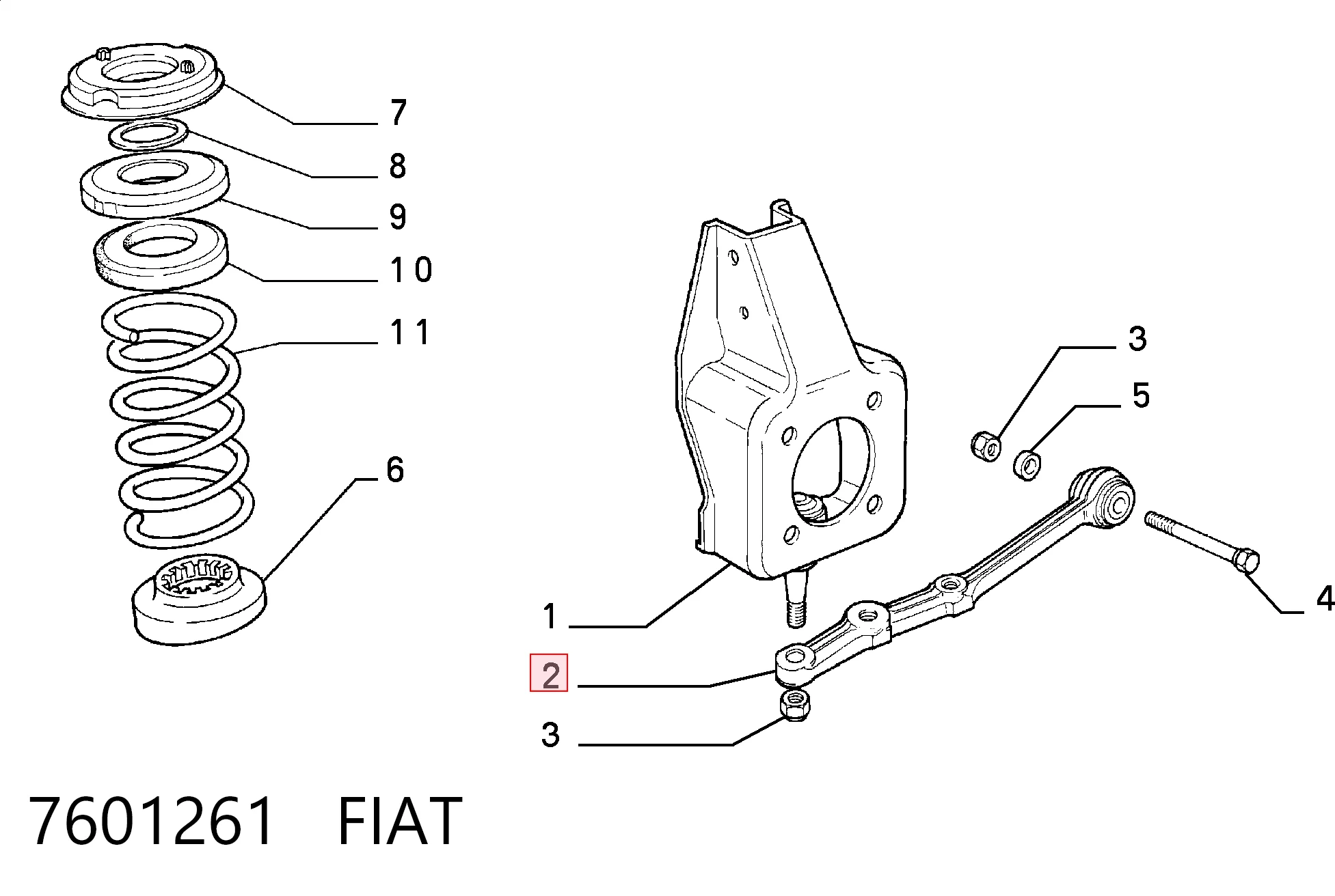 7601261 Fiat/Alfa/Lancia
