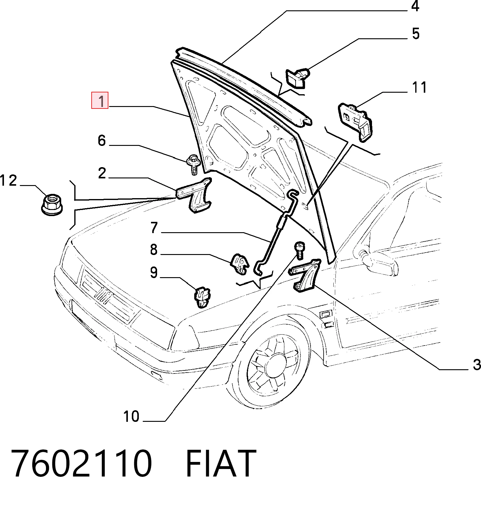 Comprar Capó Fiat Tempra  159 a bajo precio