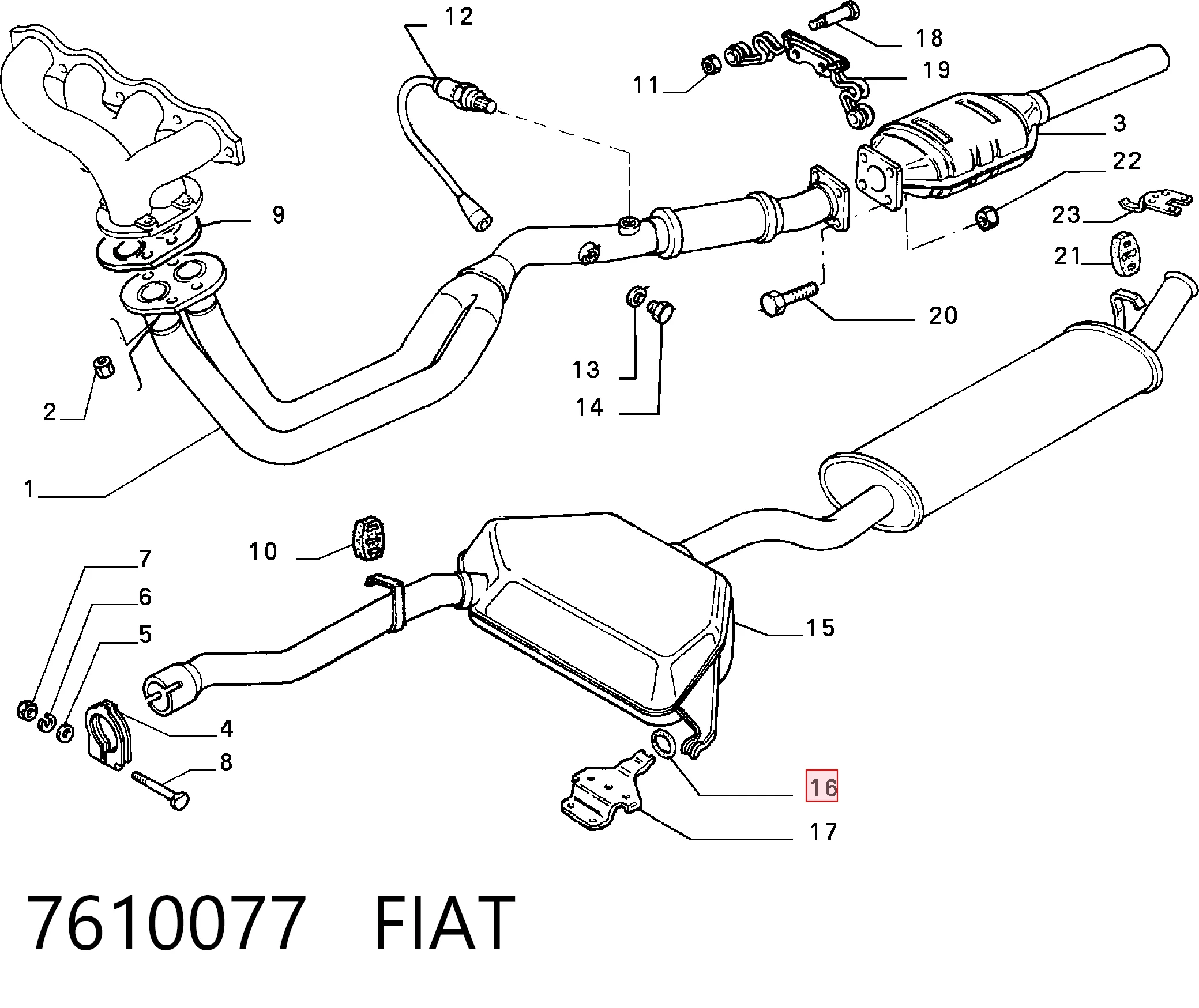 7610077 Fiat/Alfa/Lancia