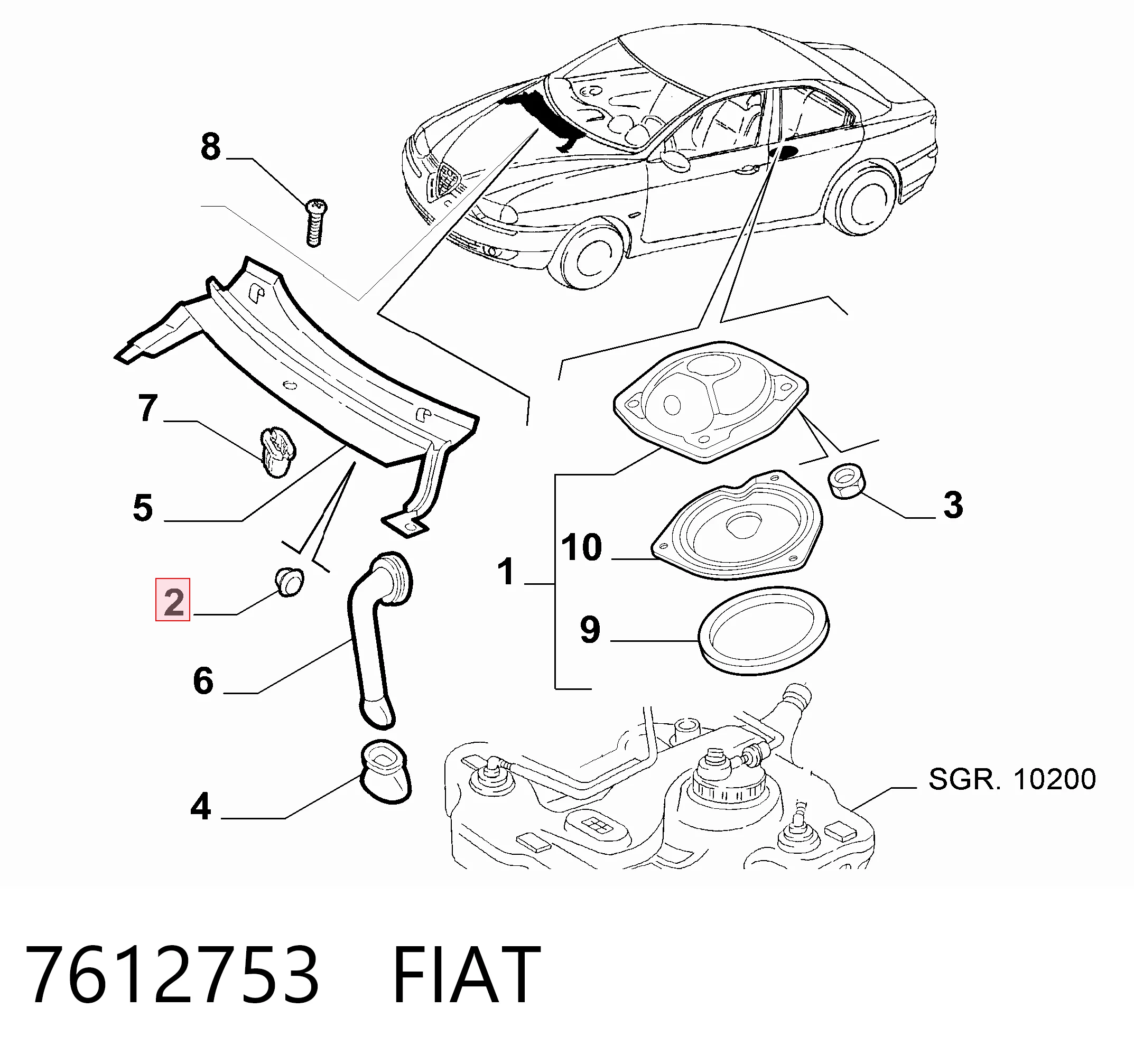 7612753 Fiat/Alfa/Lancia