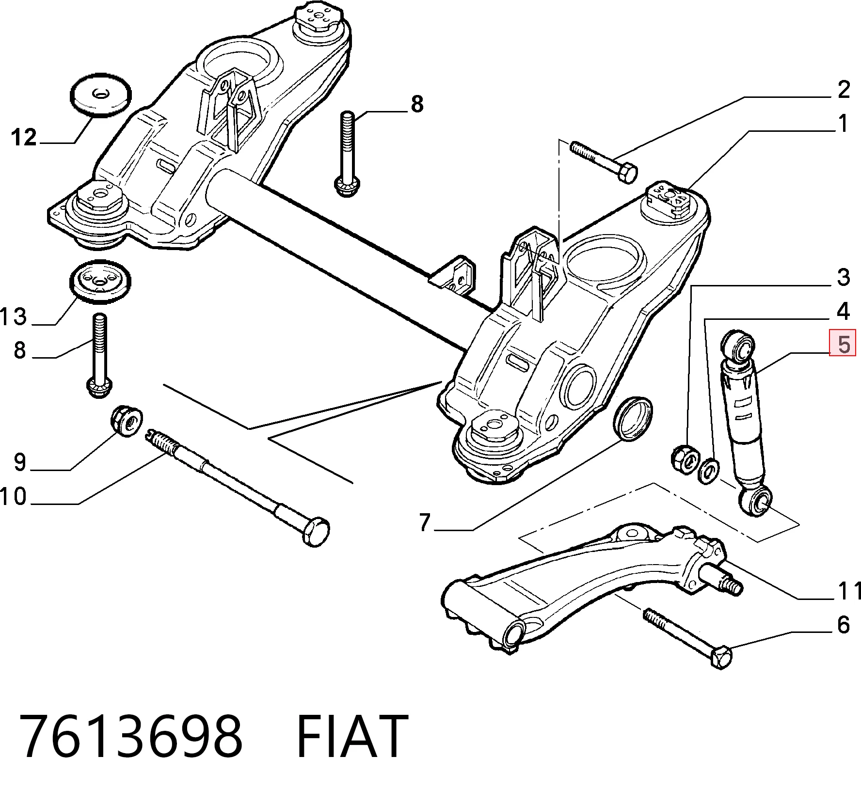 Amortiguadores traseros 146  hatchback (1994-2001) original desde 39,48 €