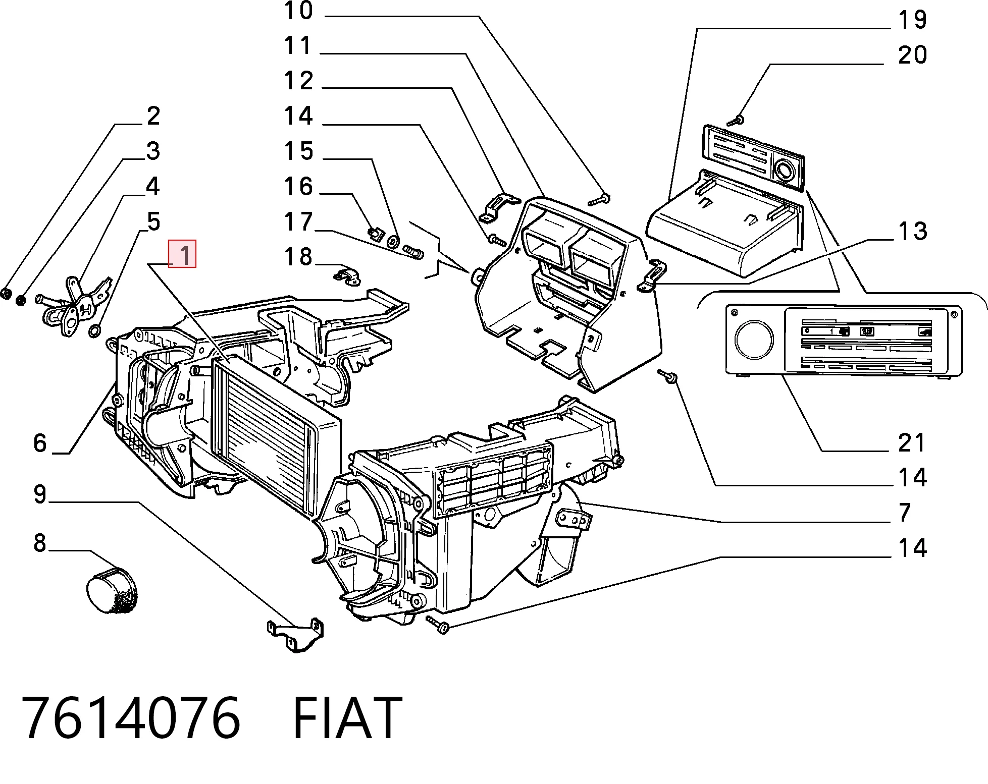 Calefactor para Fiat Uno (146A)