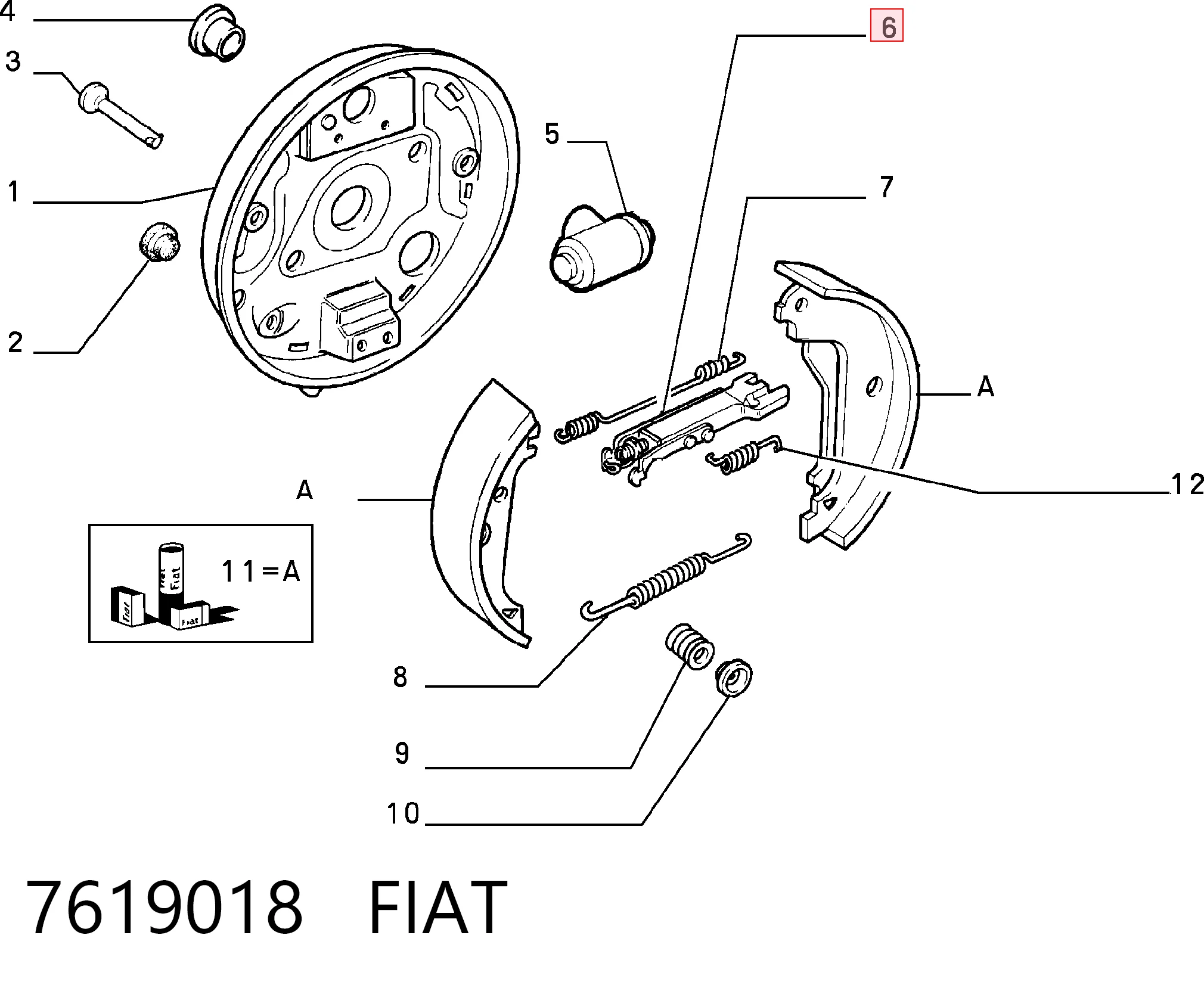 7619018 Fiat/Alfa/Lancia
