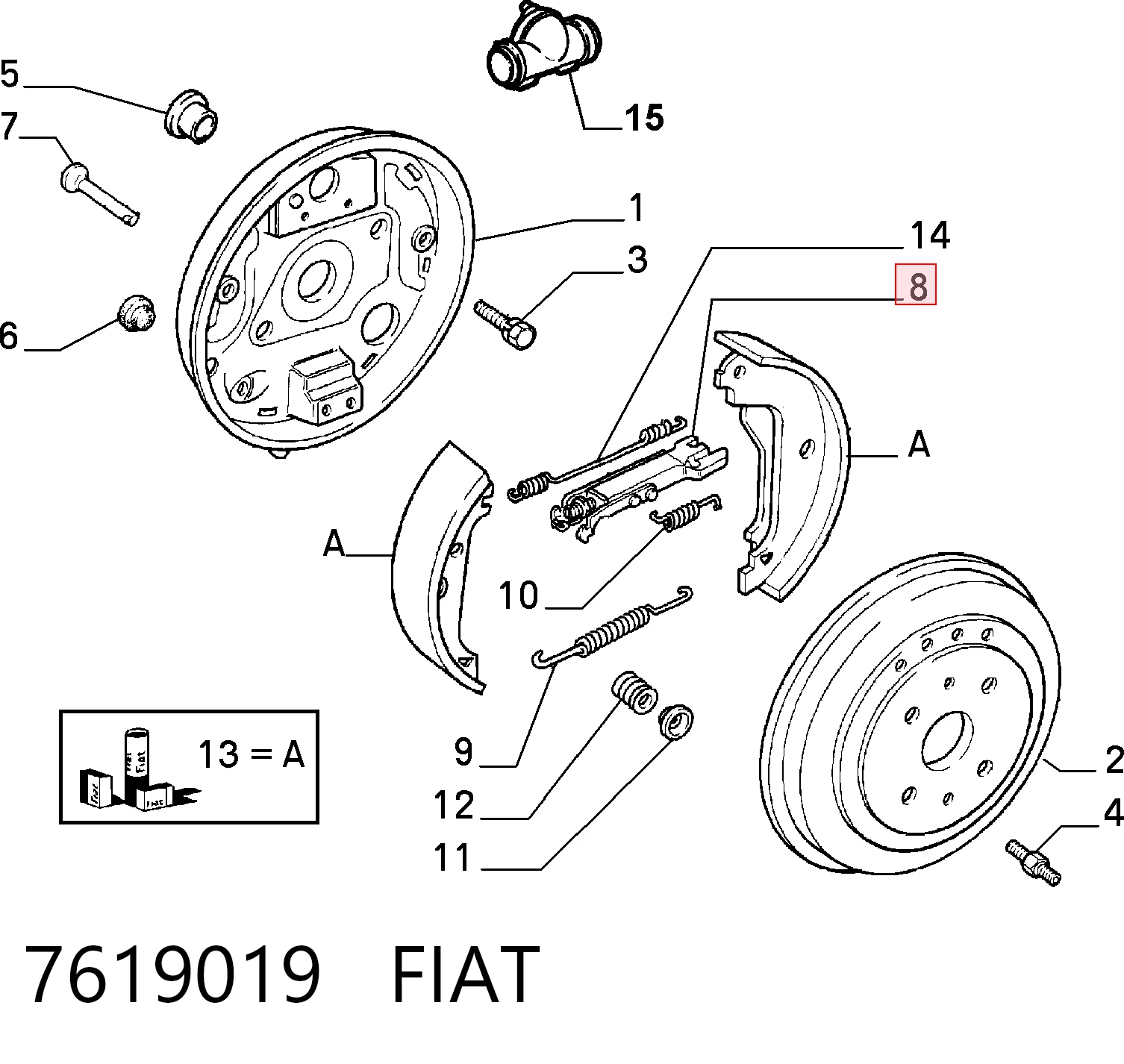 7619019 Fiat/Alfa/Lancia