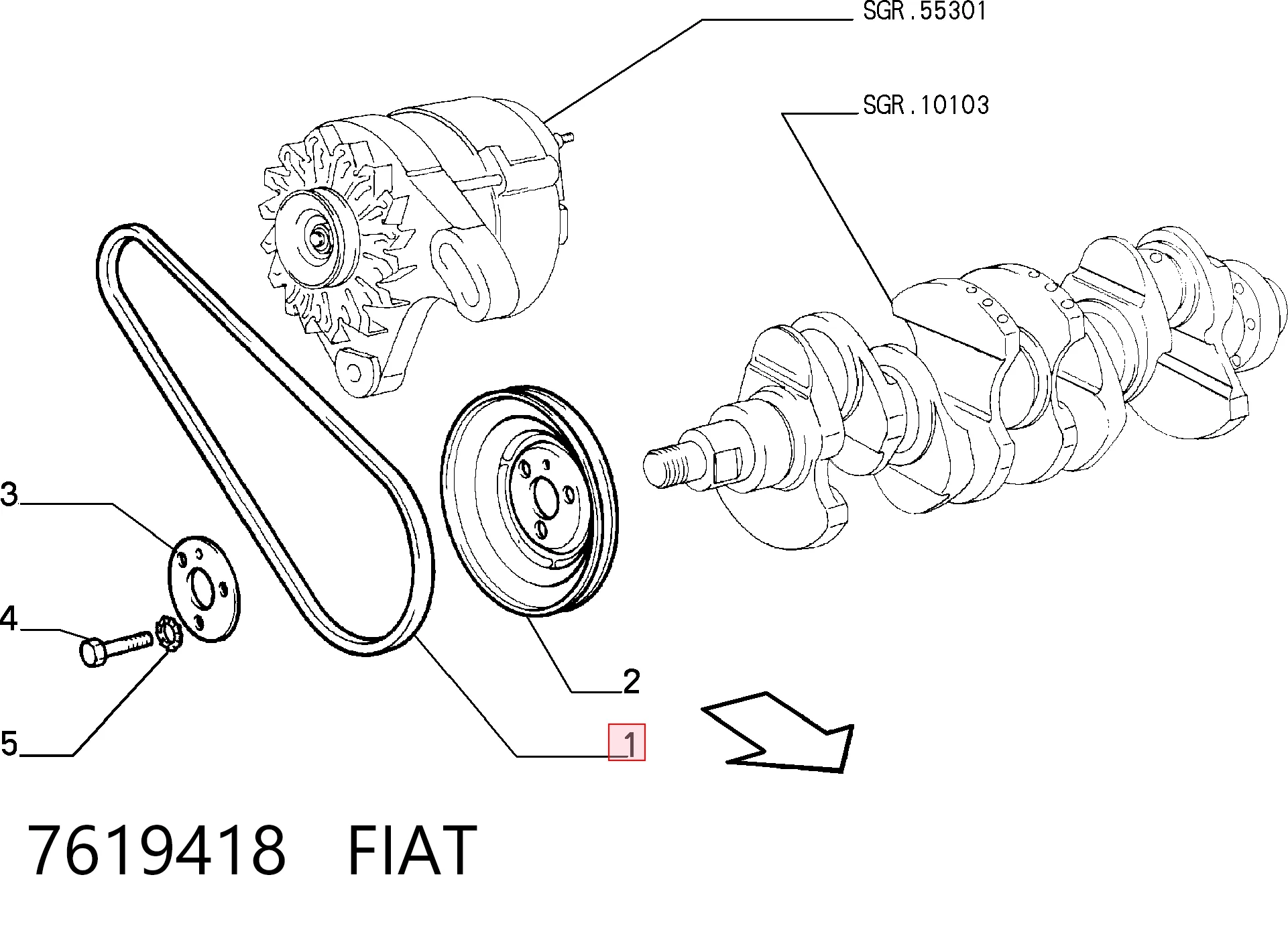 7619418 Fiat/Alfa/Lancia