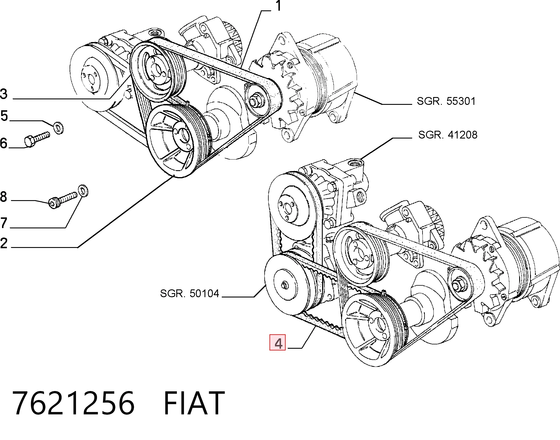 7621256 Fiat/Alfa/Lancia