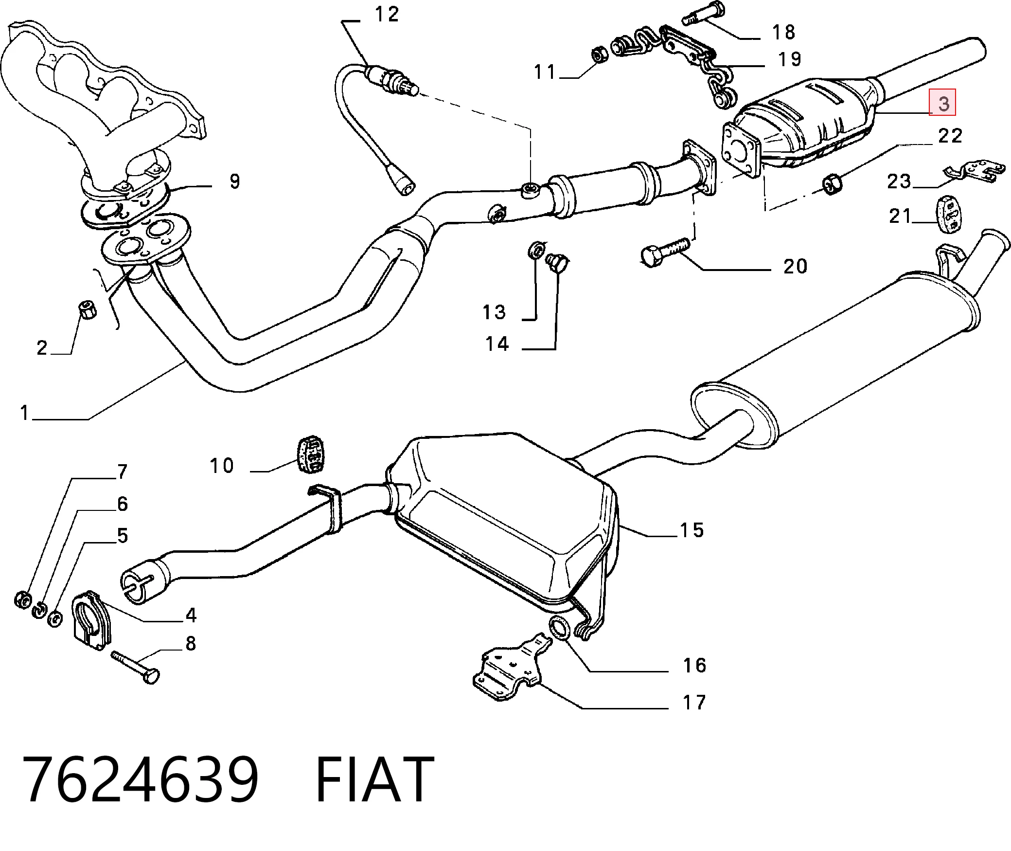 Catalizador Fiat Tipo hatchback (160) (1987 - 1996) precio, desde 315,60 EUR