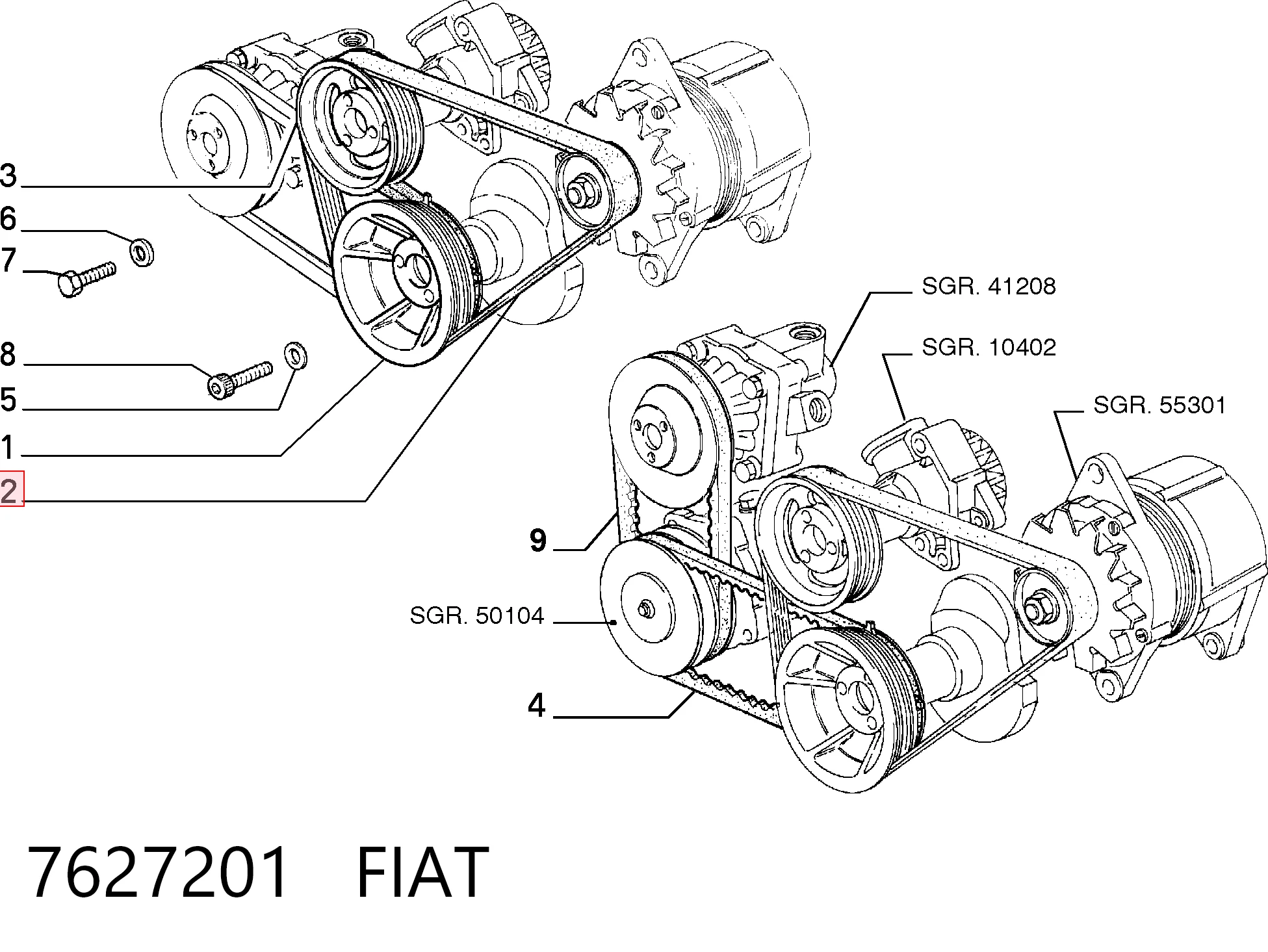 7627201 Fiat/Alfa/Lancia