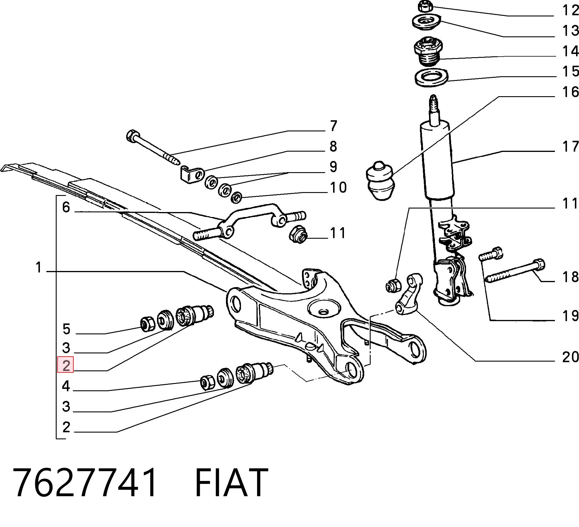 7627741 Fiat/Alfa/Lancia