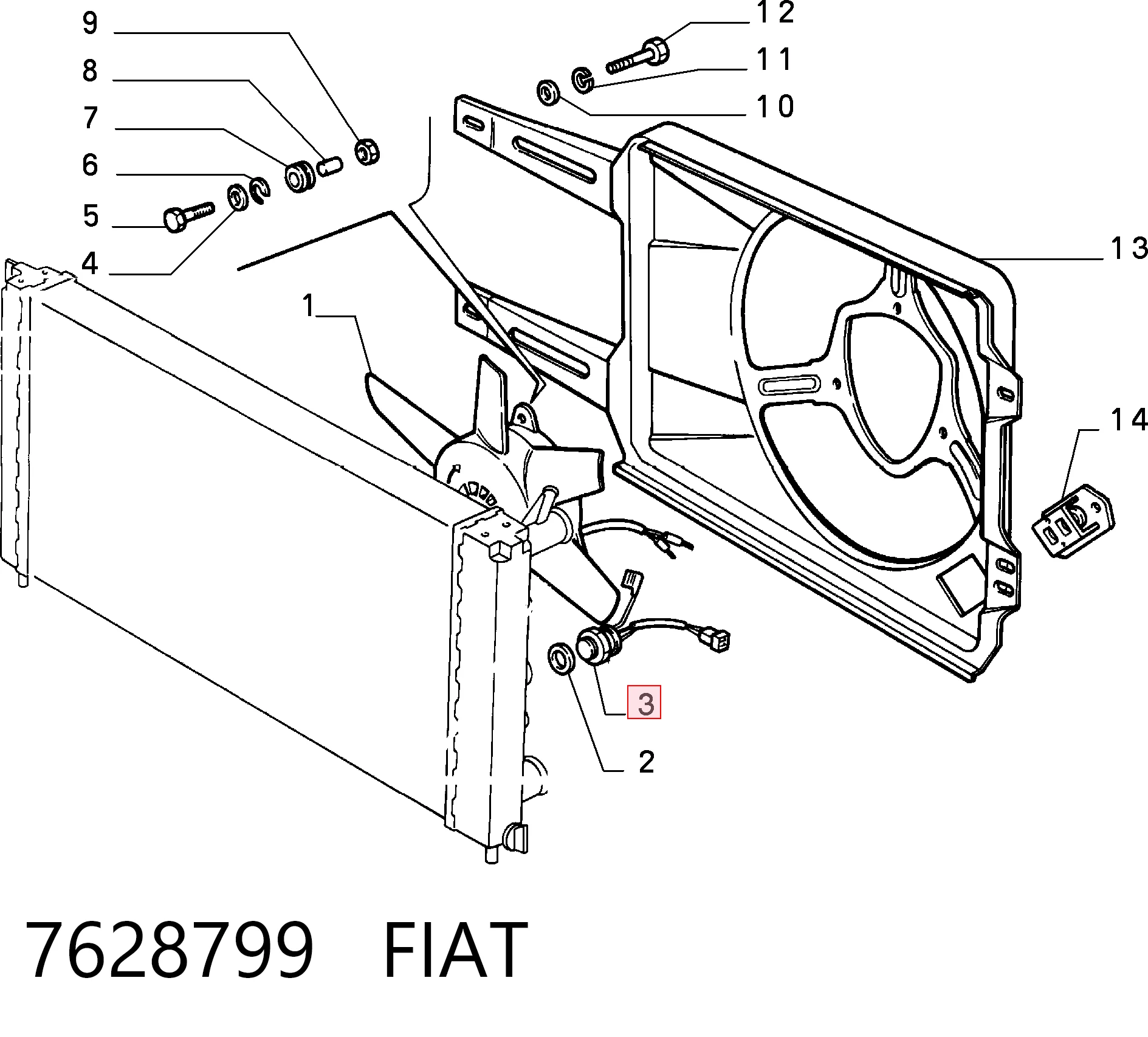 Sensor de temperatura para Alfa Romeo 156 932