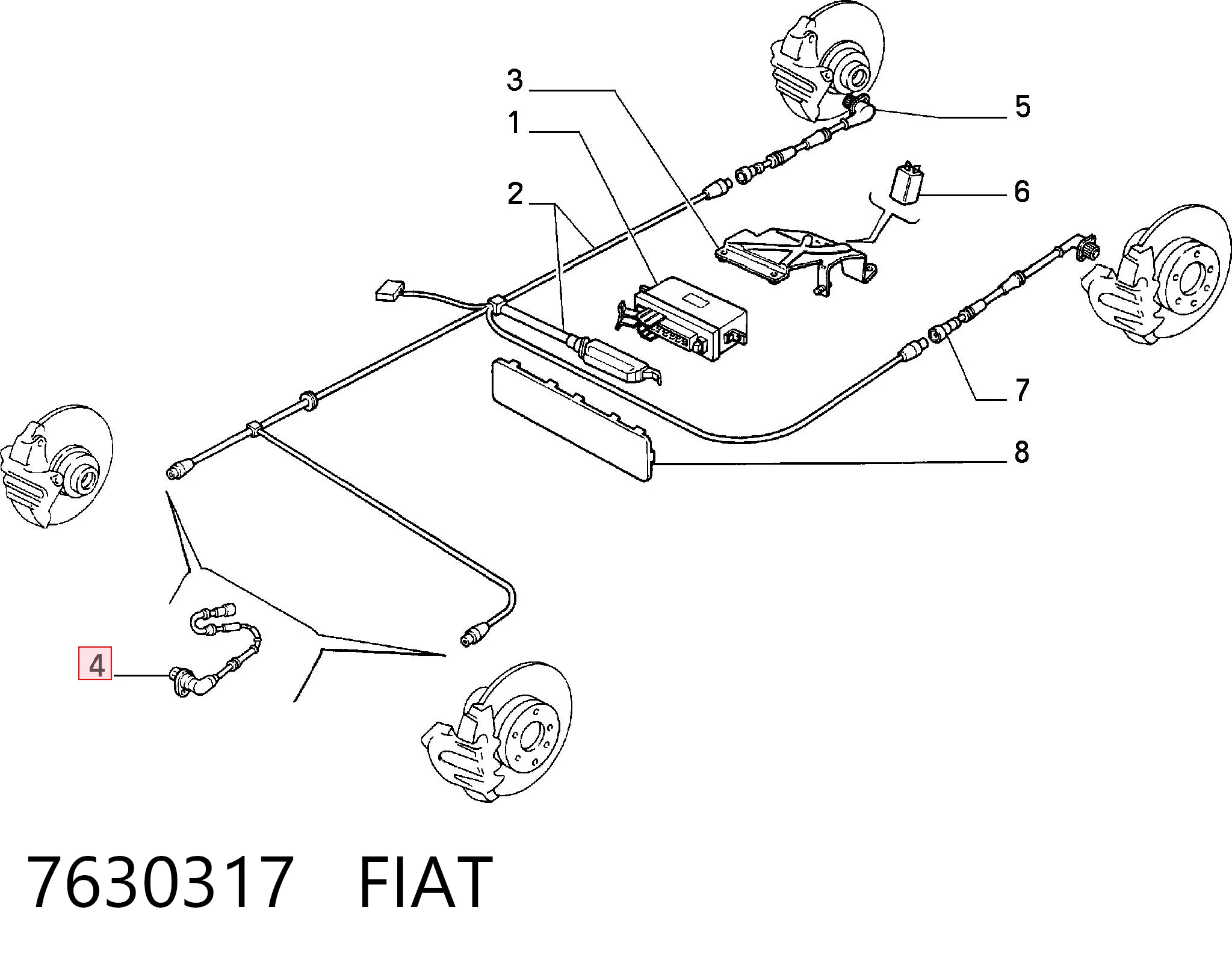 Comprar Sensor ABS delantero Fiat Tipo  160 a bajo precio