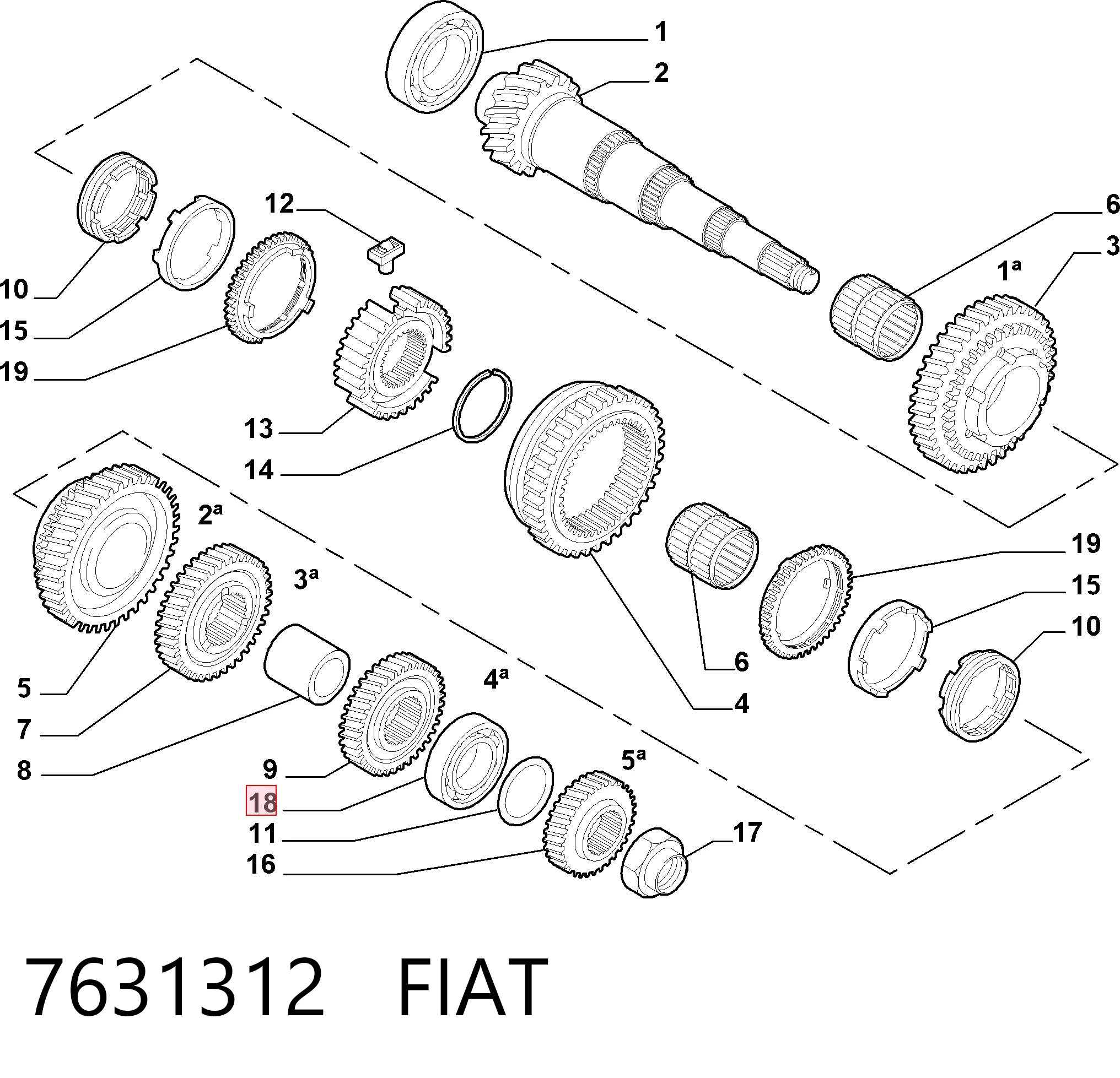 Comprar Cojinete, caja de cambios Fiat Doblo I 119