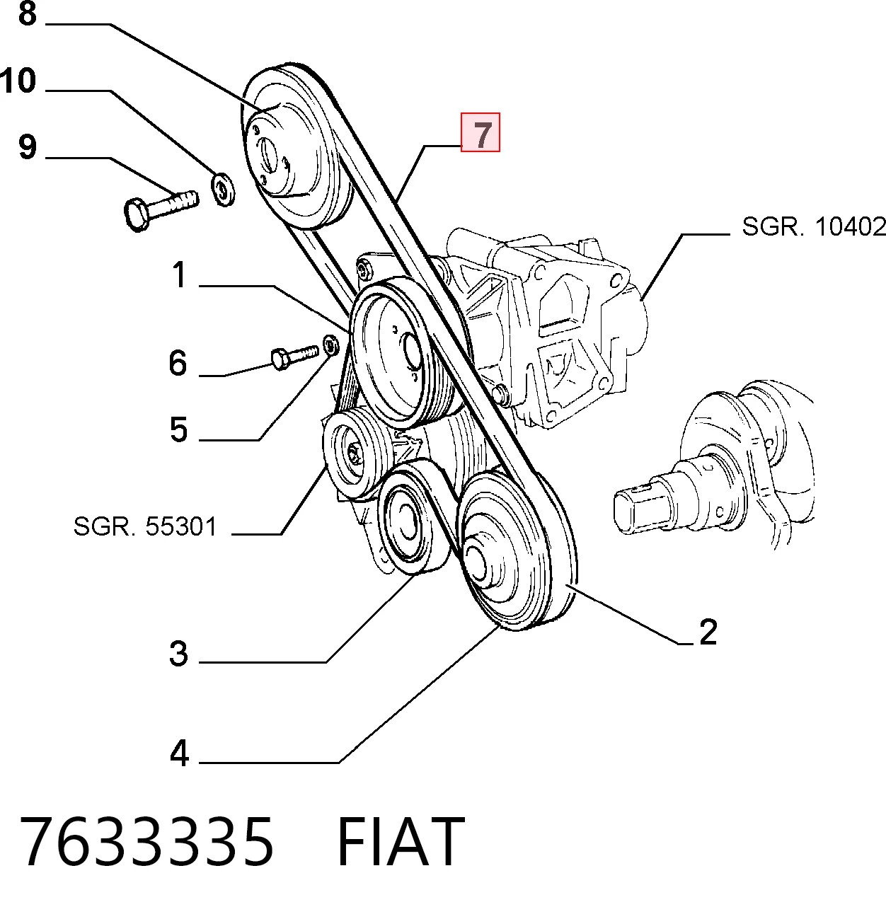 7633335 Fiat/Alfa/Lancia