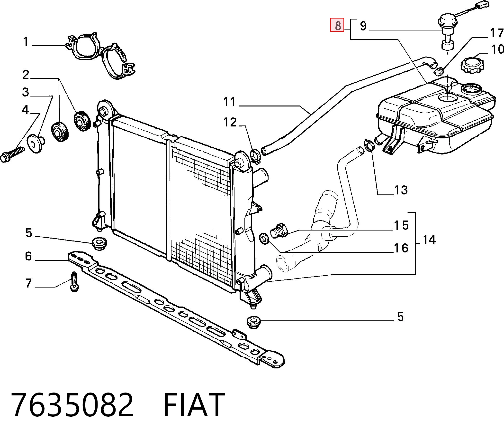 Botella expansion Fiat Tempra sedán (159) (1990 - 1996) precio, desde 11,66 EUR