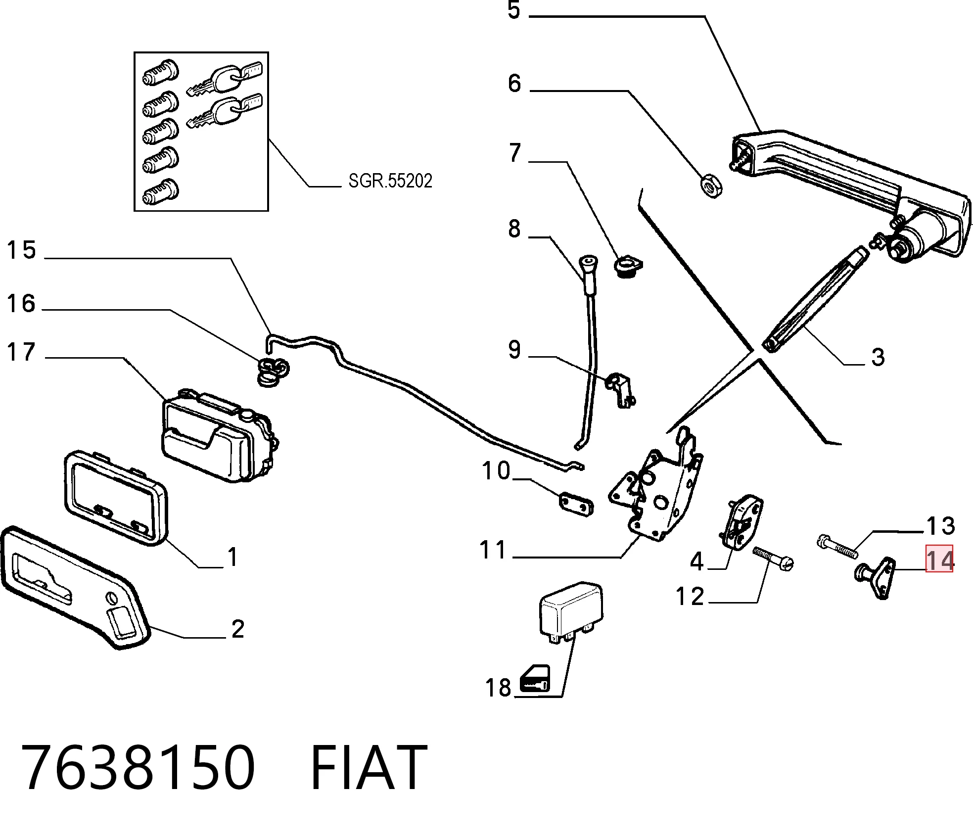 7638150 Fiat/Alfa/Lancia