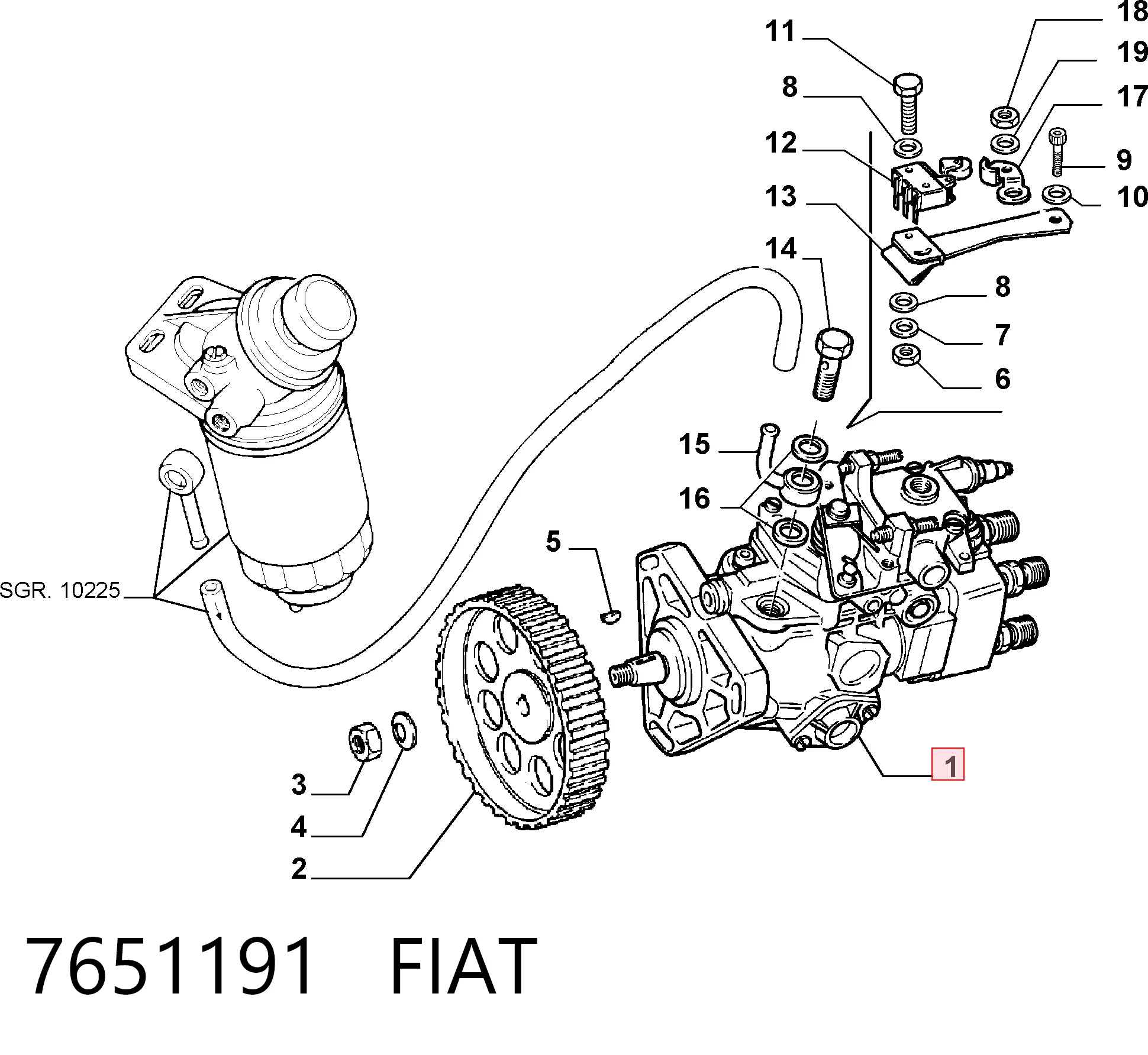 7651191 Fiat/Alfa/Lancia