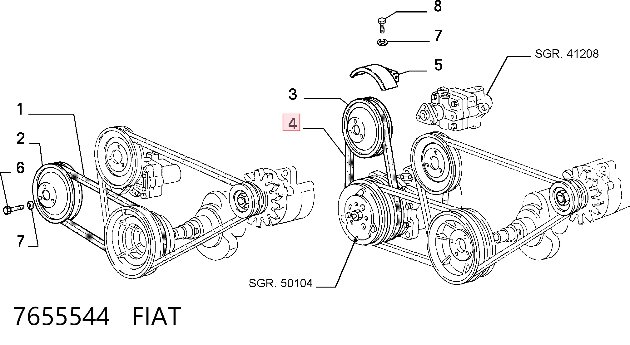 7655544 Fiat/Alfa/Lancia
