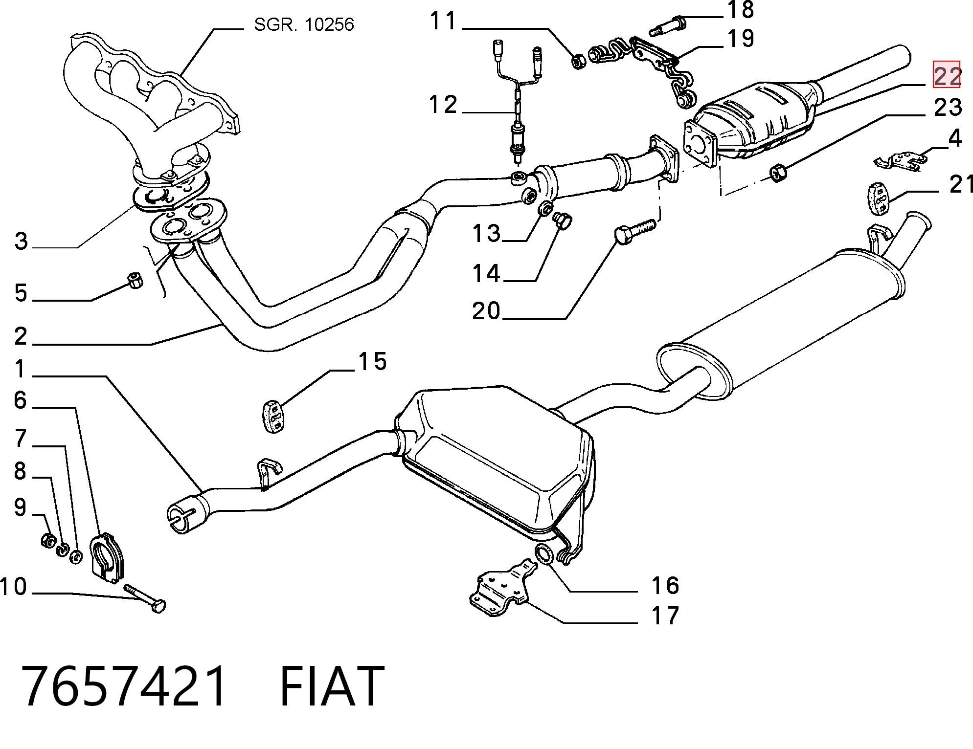 Catalizador para Fiat Tipo 160