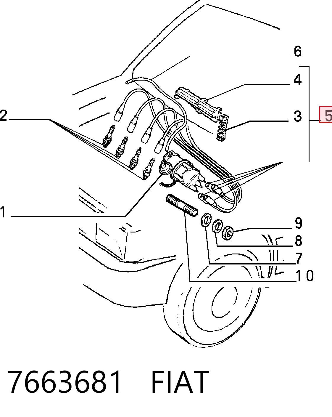 Cables de bujías para Fiat Tipo 160