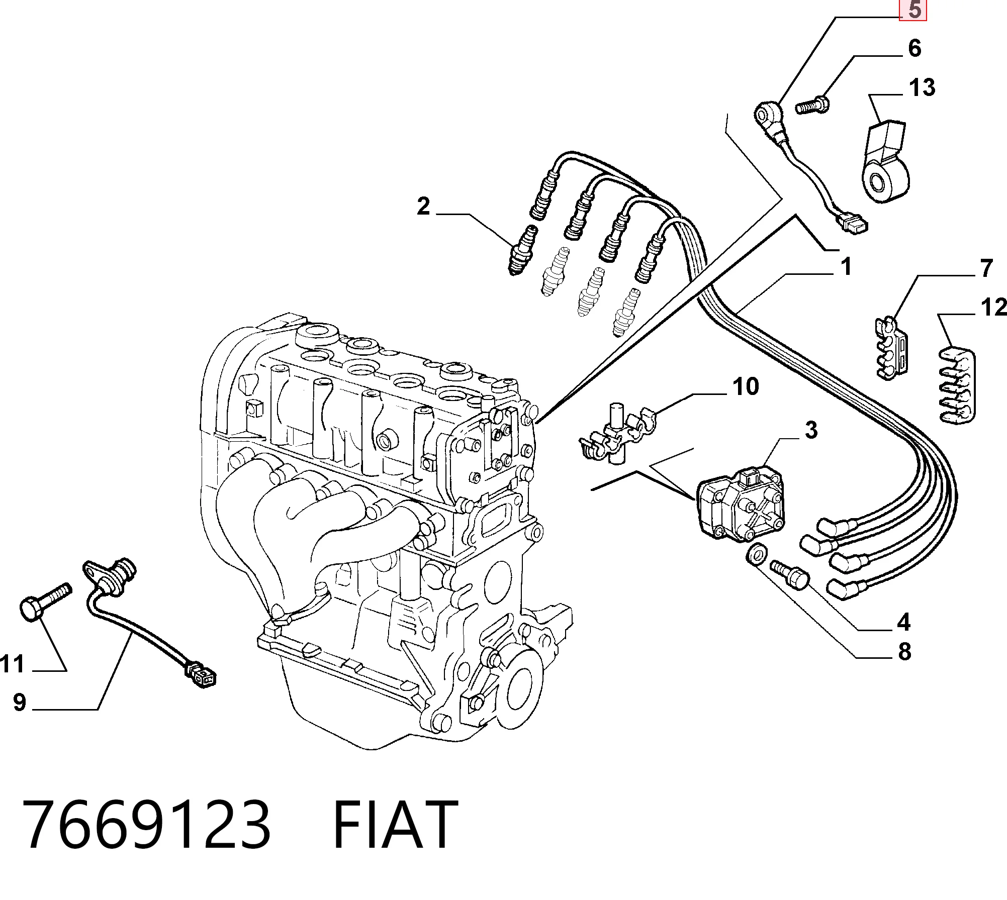 Sensor de picado Fiat Uno  hatchback comprar en España