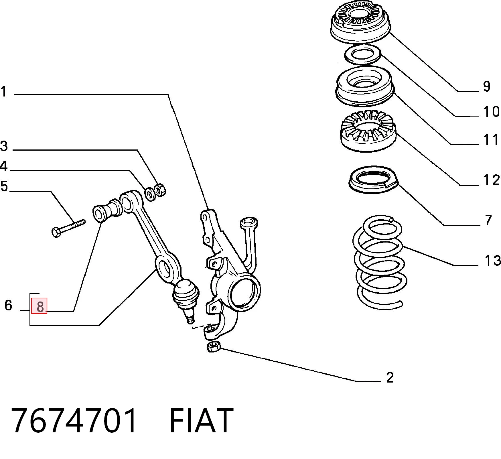 Precio del repuesto Silentblock suspension Fiorino furgoneta