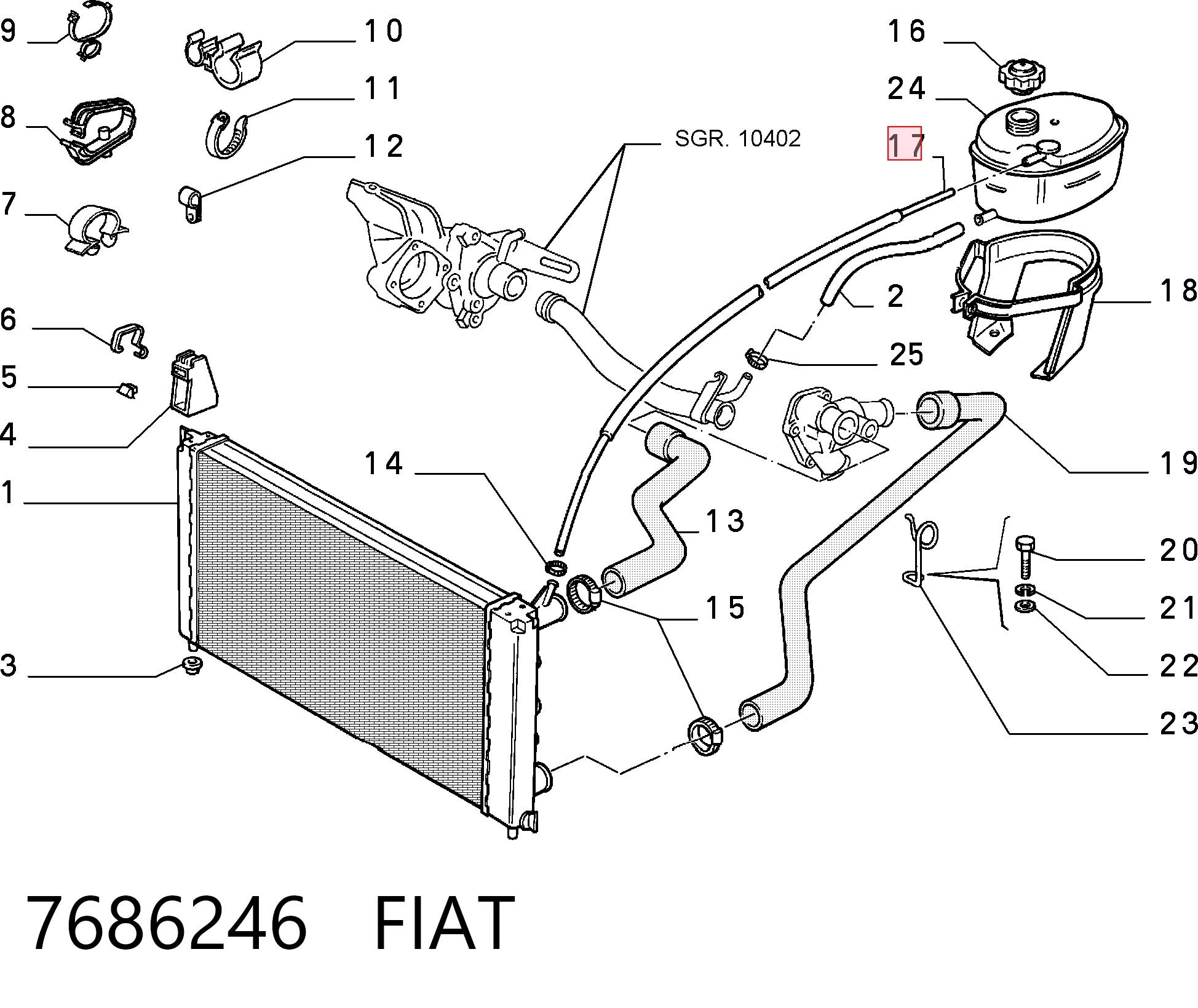 7686246 Fiat/Alfa/Lancia