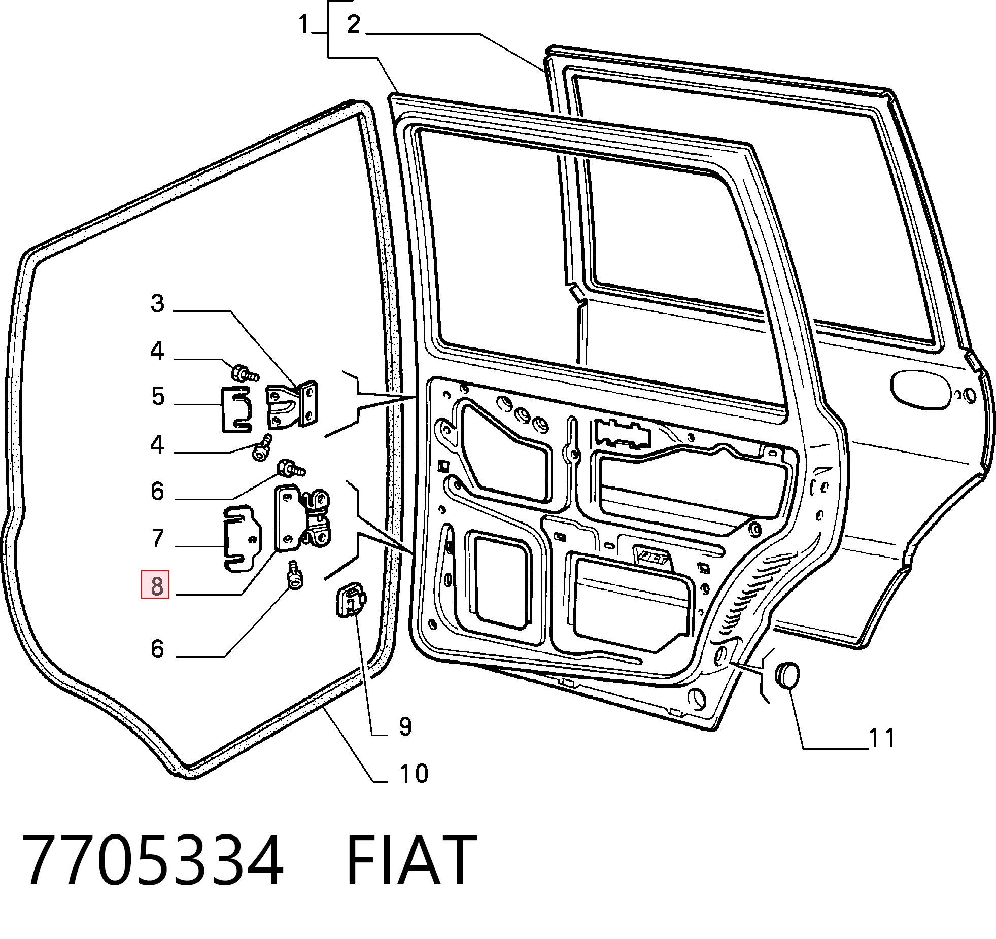 7705334 Fiat/Alfa/Lancia