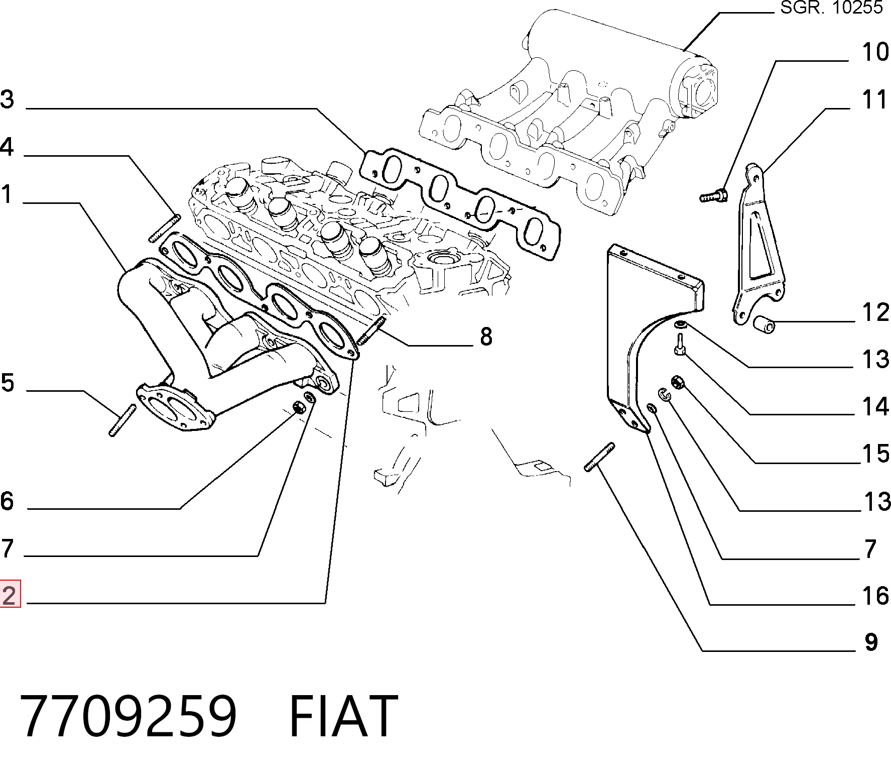 Junta de colector de escape Fiat Tipo  hatchback comprar en España