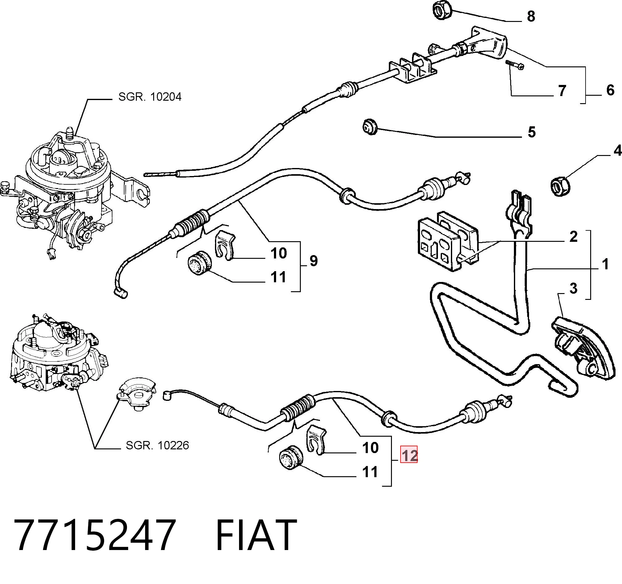 Comprar Cable del acelerador Fiat Tempra  159