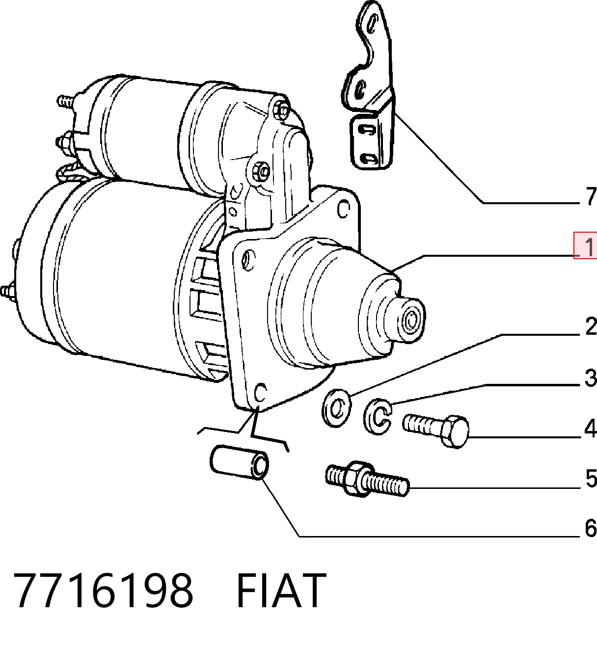 7716198 Fiat/Alfa/Lancia